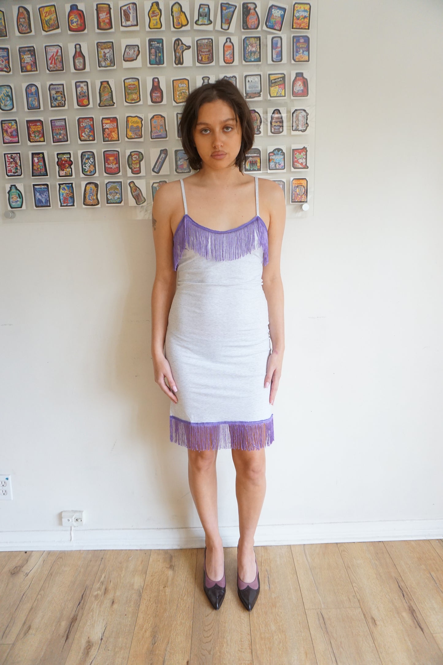 Purple Fringe Dress