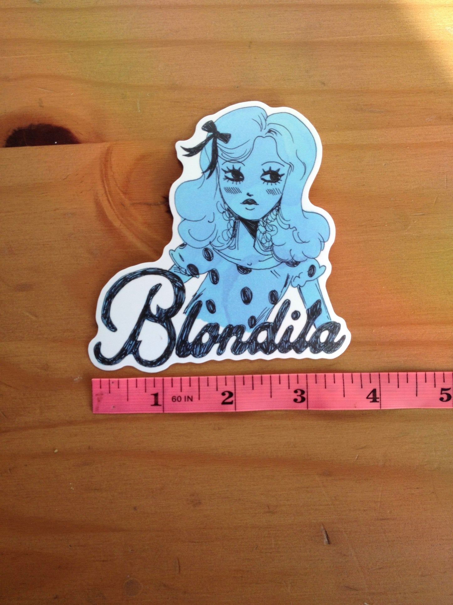 Blondita Grrrl Sticker