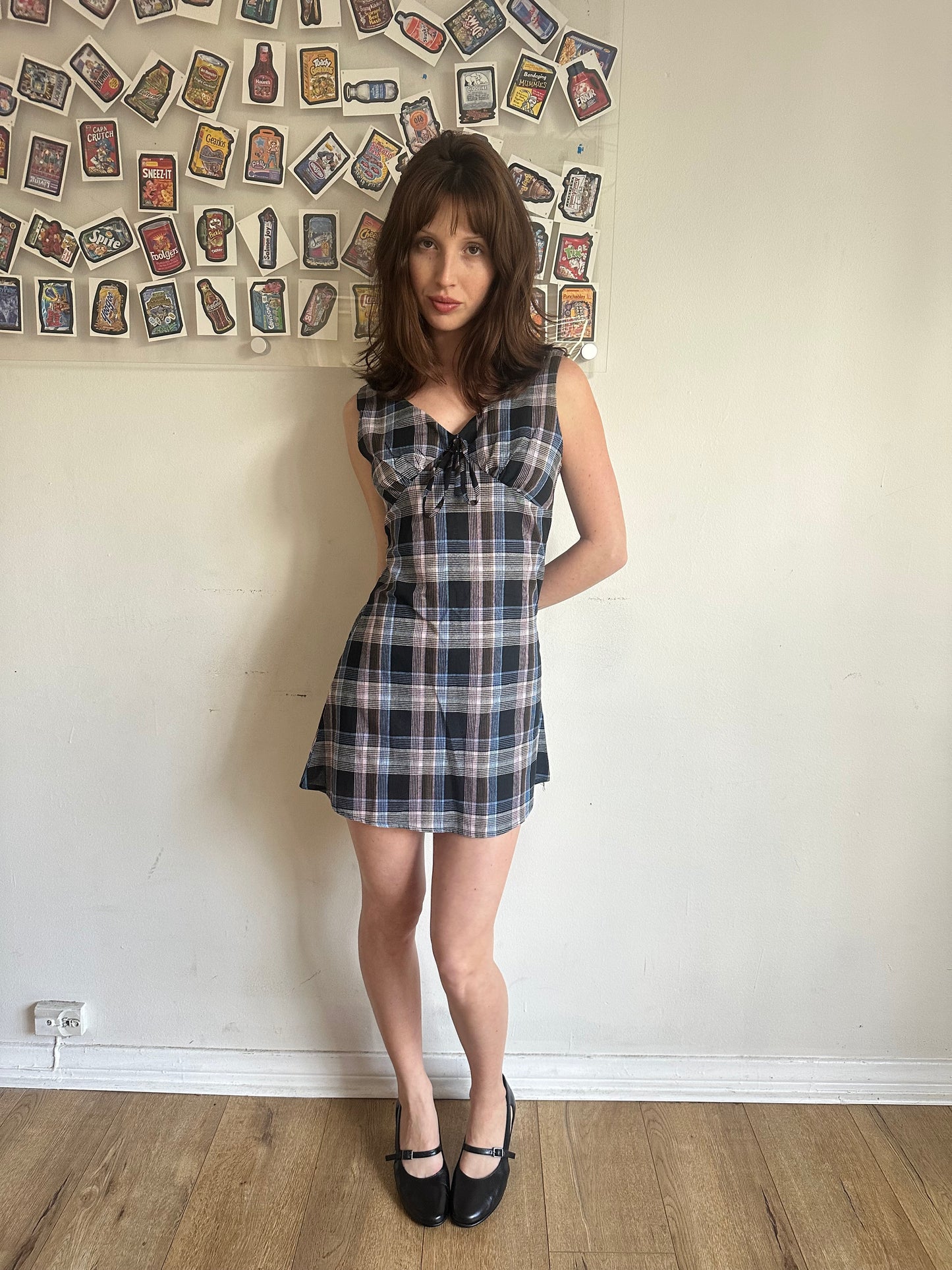 Black Plaid Dress