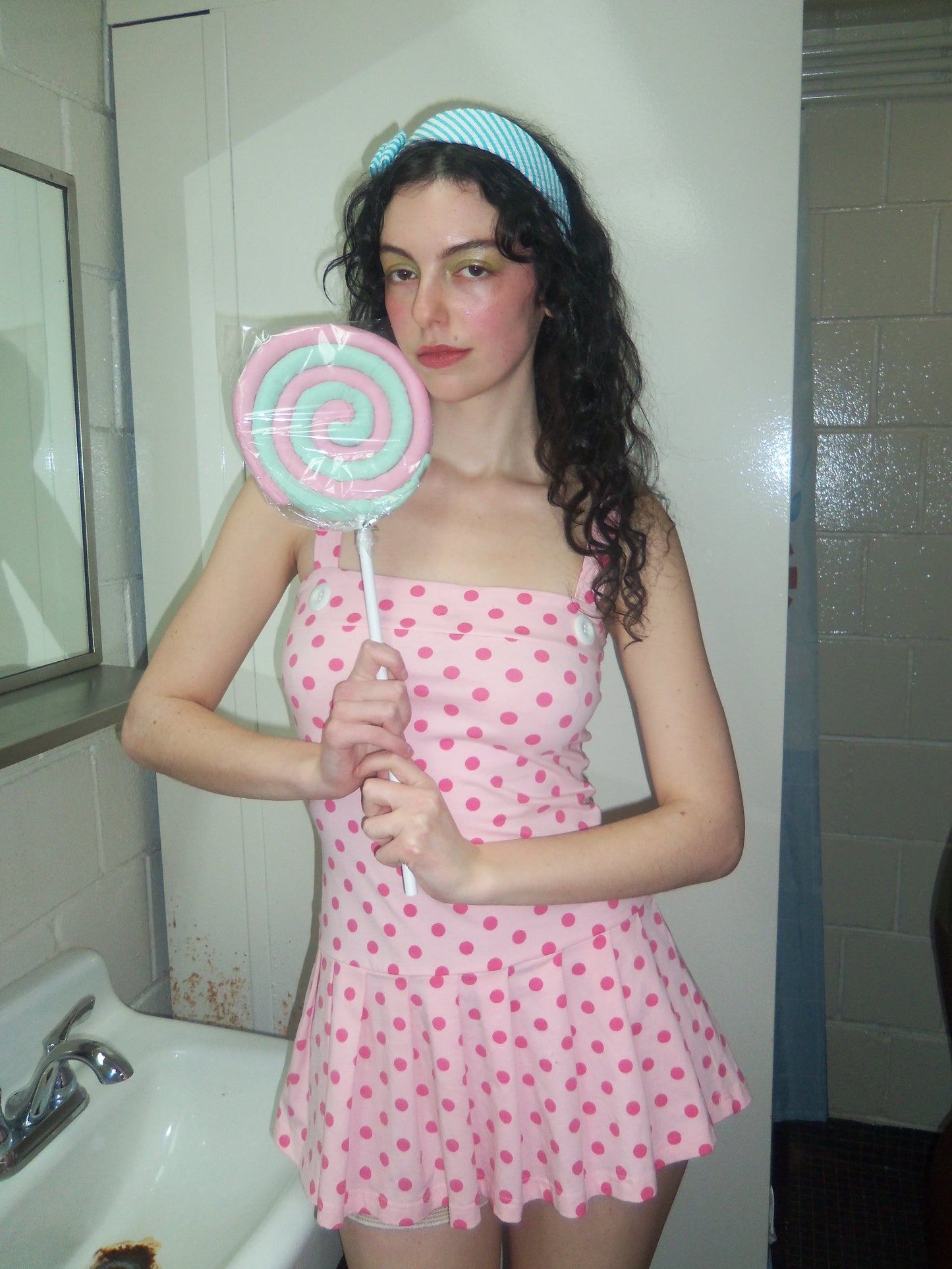 Macy Pink Polka Dot Dress