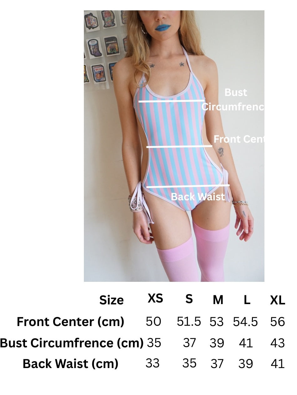 size chart for one piece swimsuit