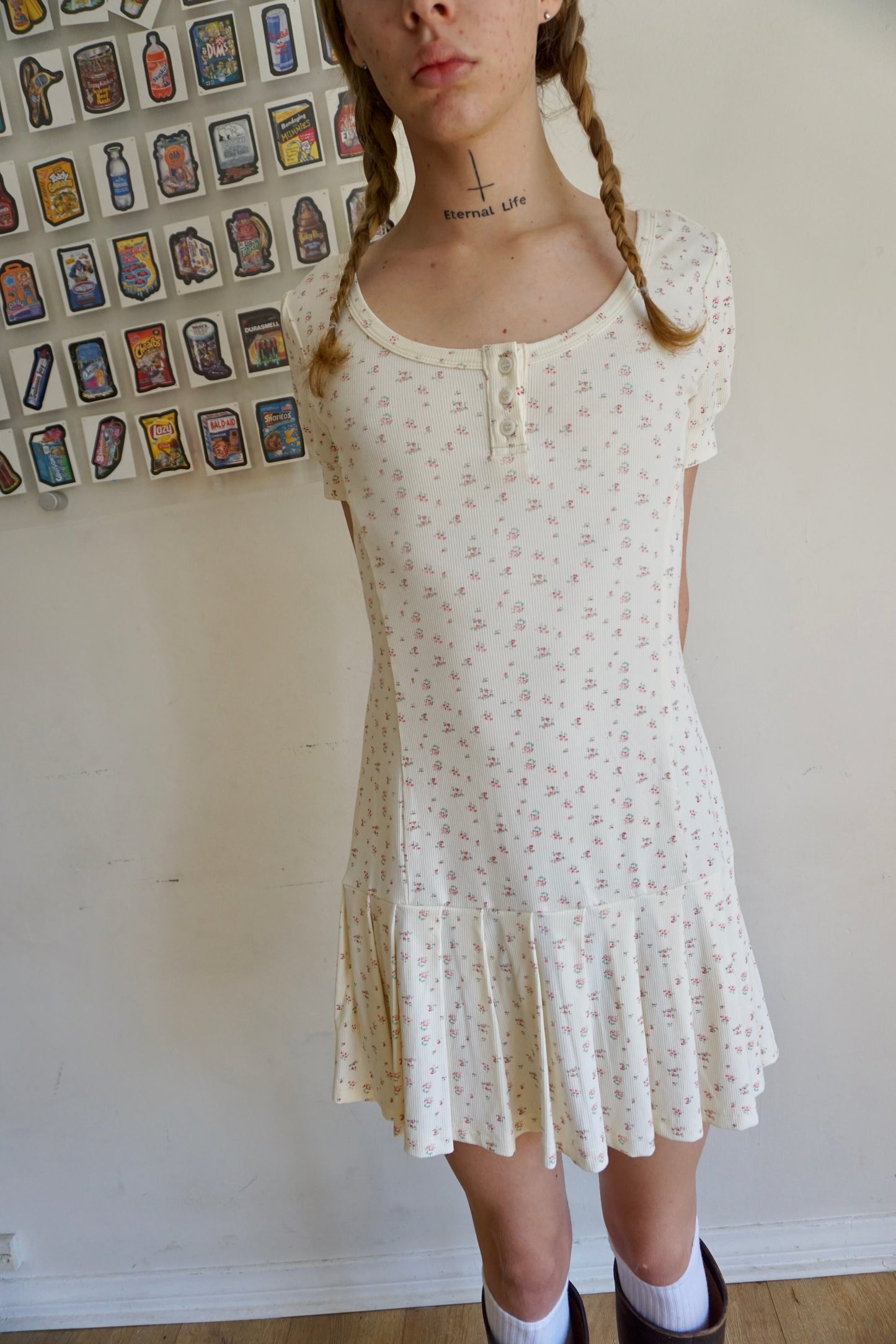Brigette Floral Dress White