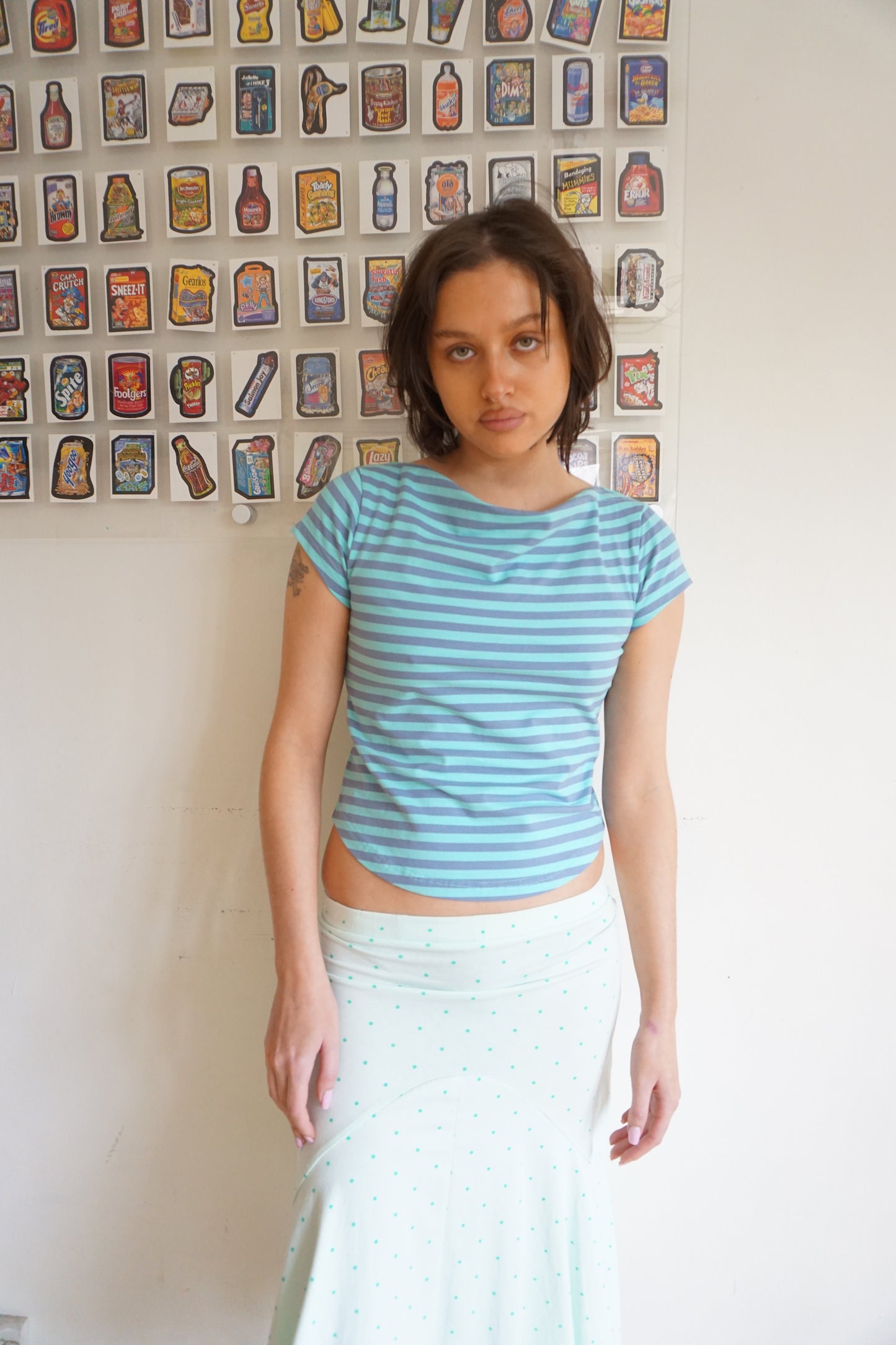 Blue Stripe Top