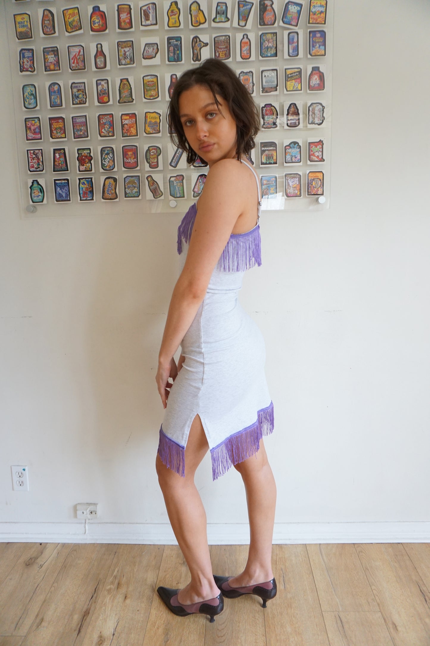 Purple Fringe Dress