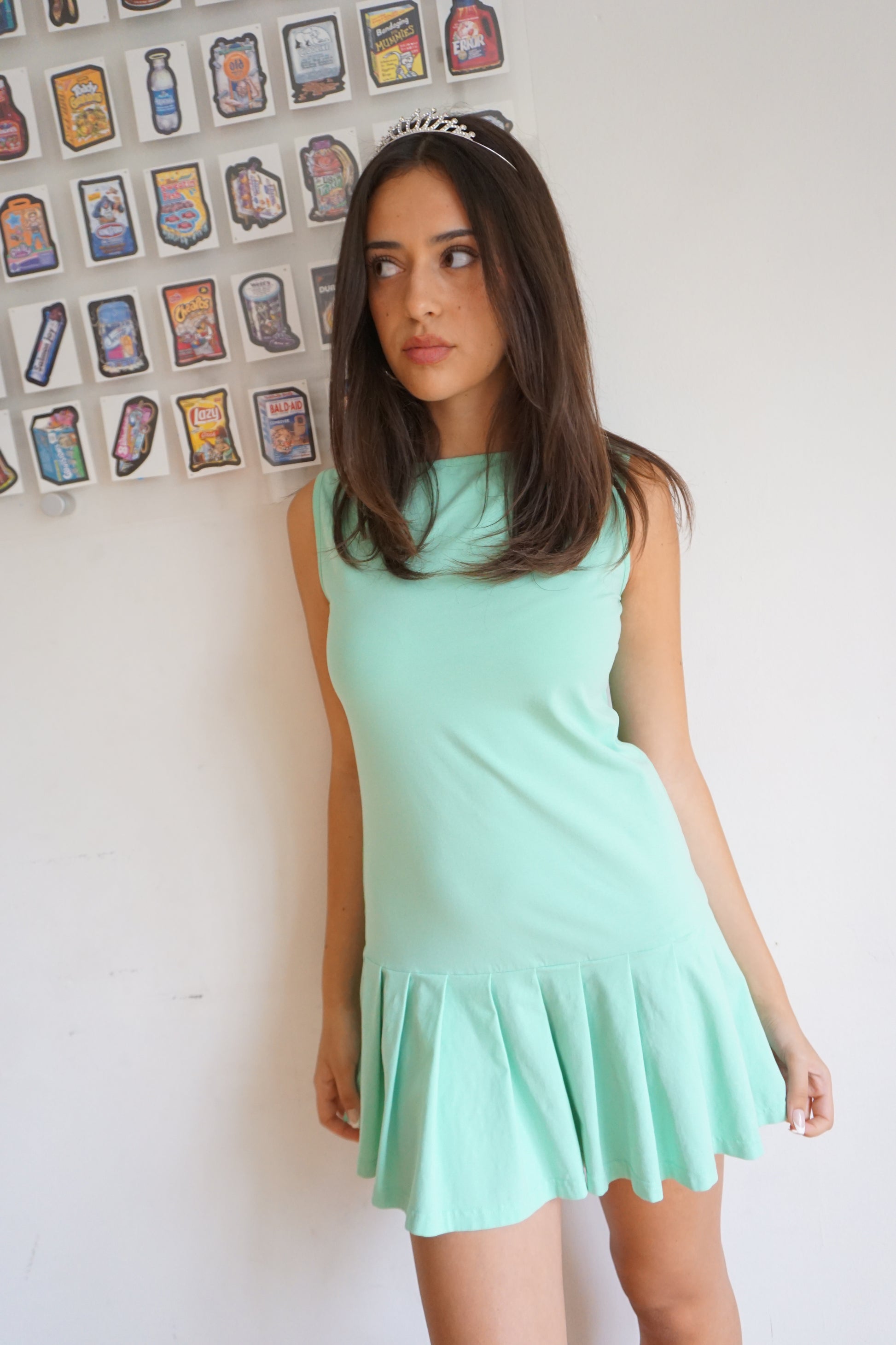 Mazzy Mint Dress – Blondita