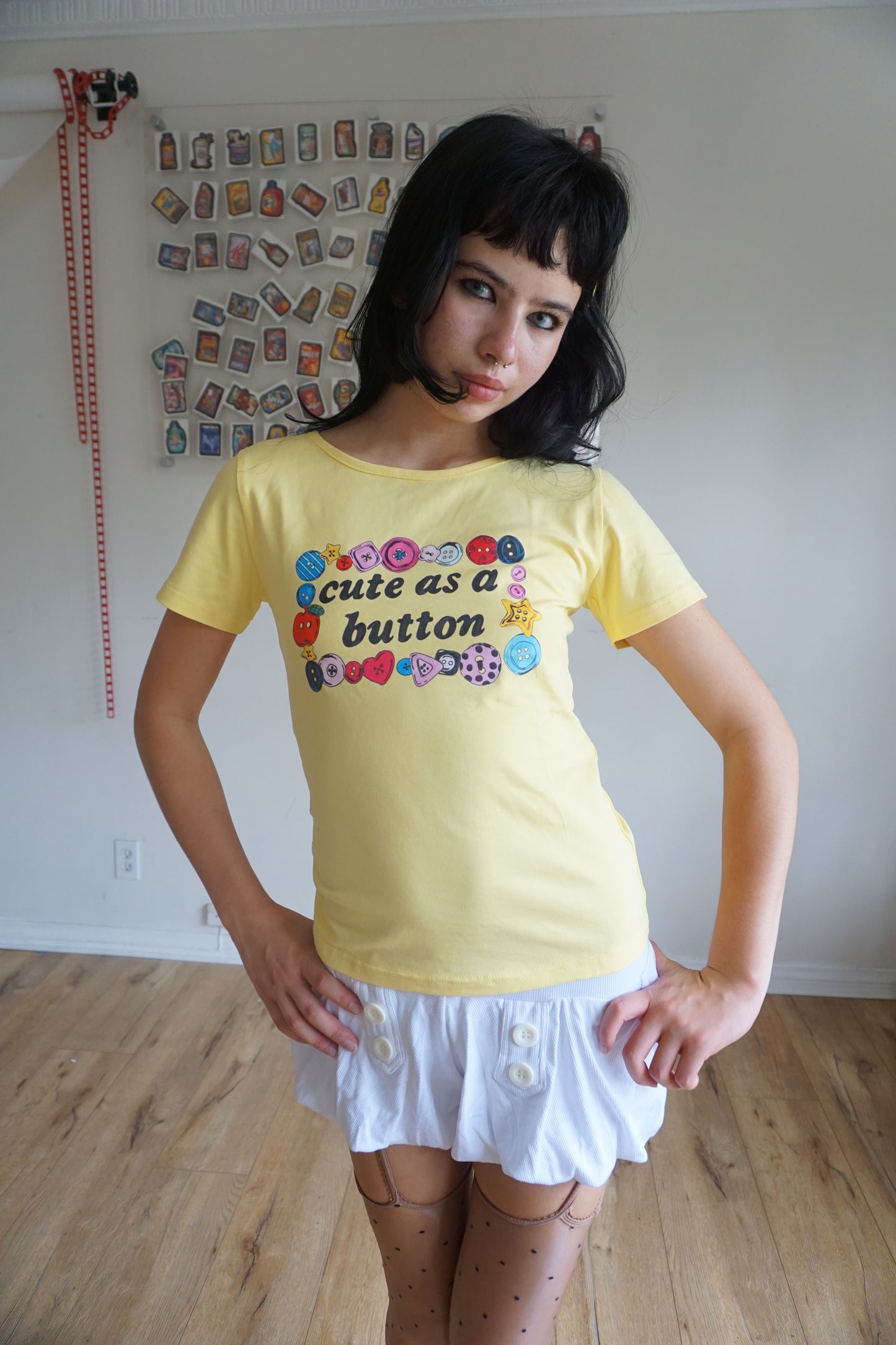 Cute As A Button Tee