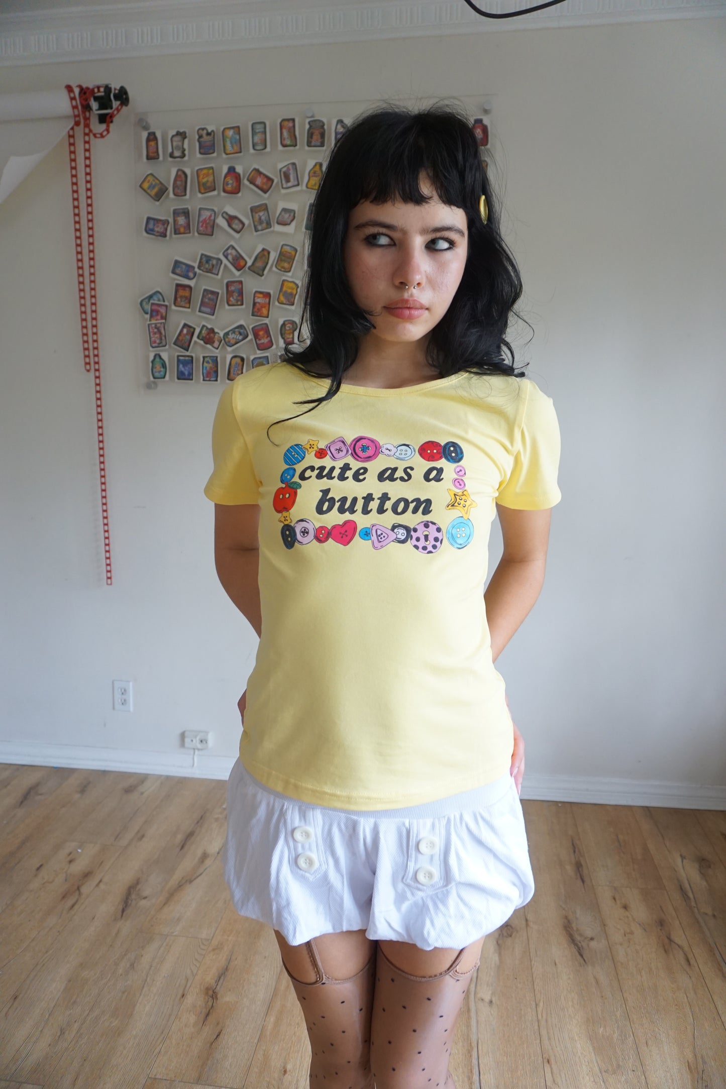 Cute As A Button Tee