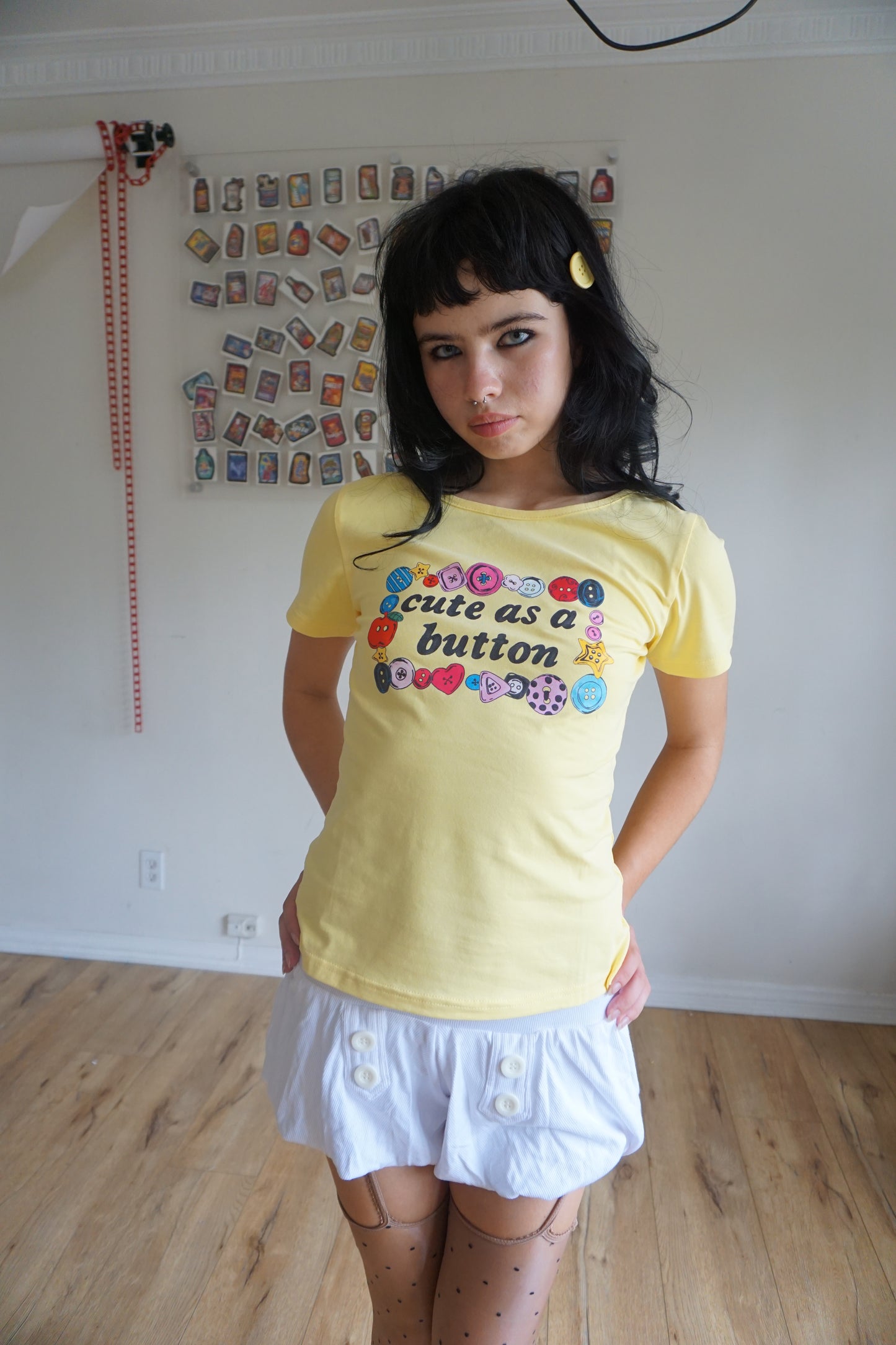 Cute As A Button Tee