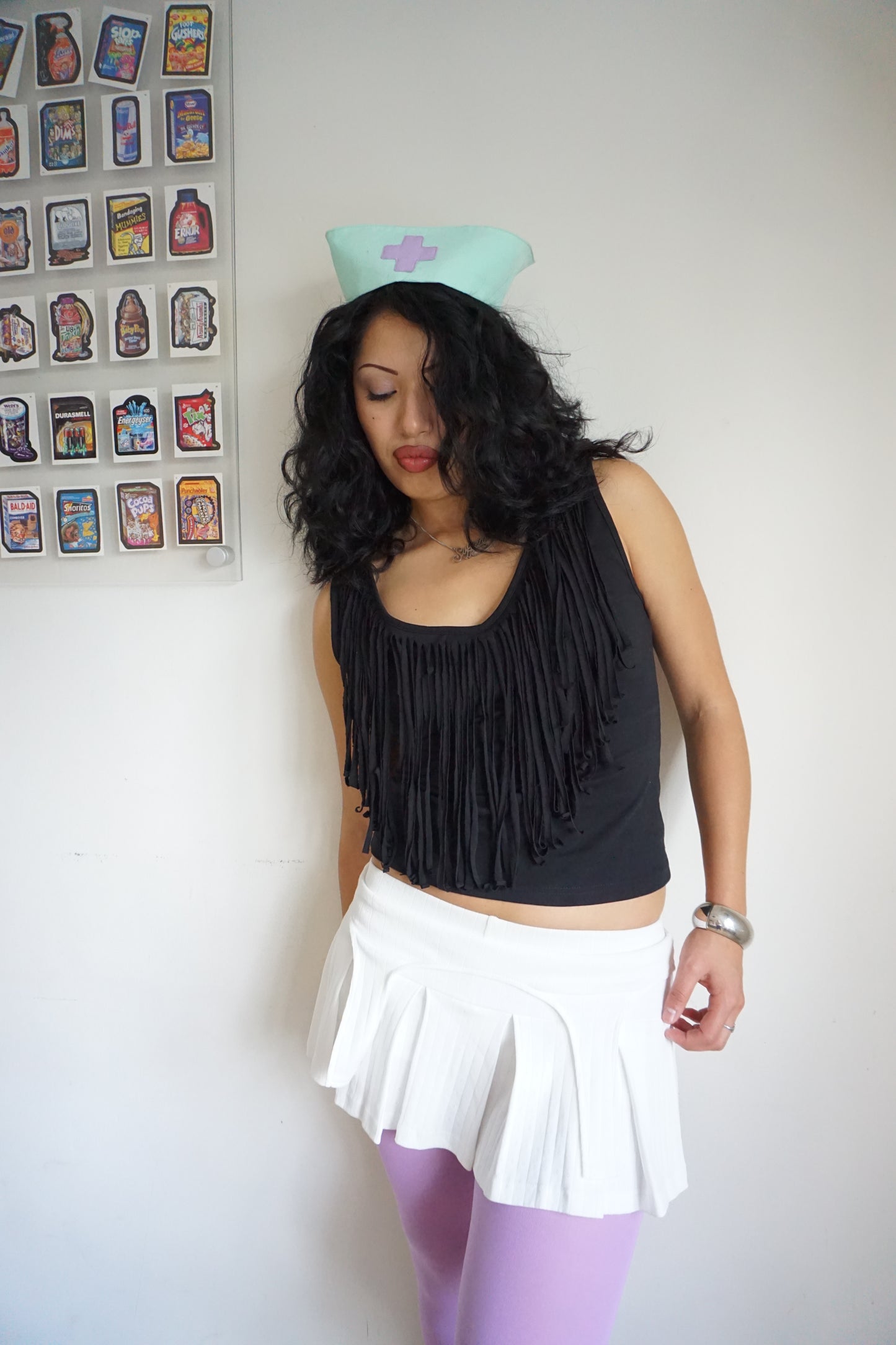 Fia Fringe Top Noir
