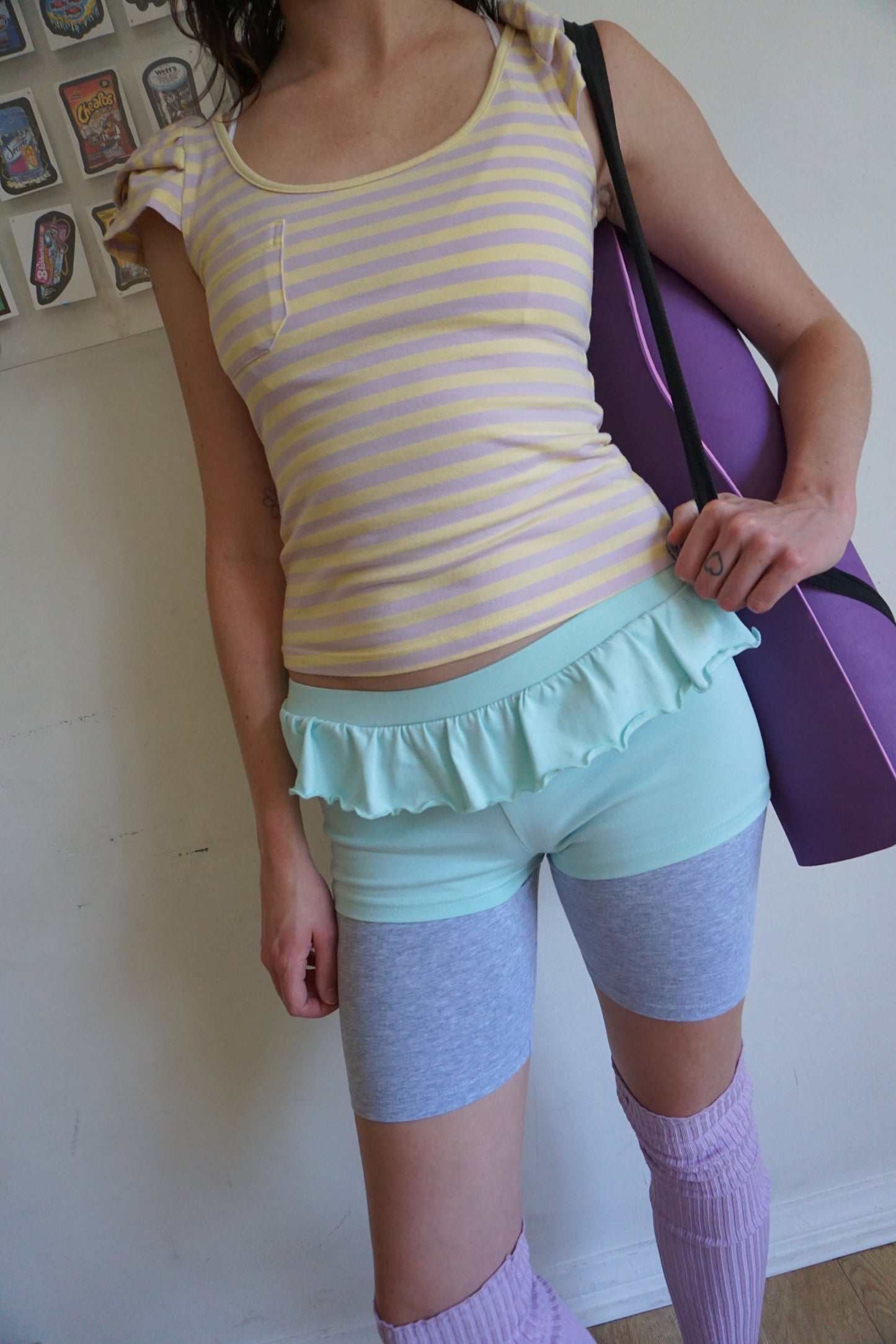 Aquamarine Ruffle Shorts
