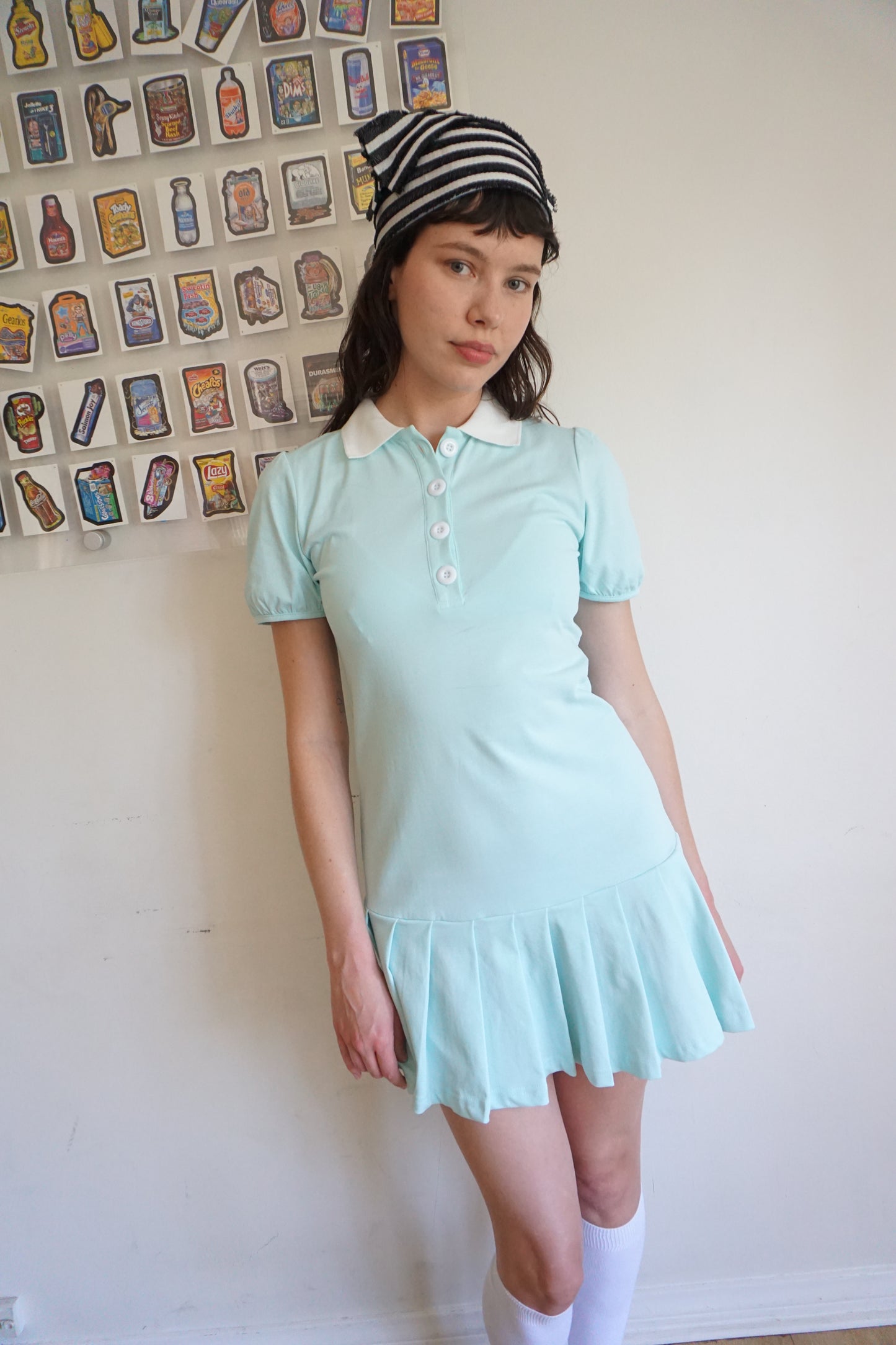 Kelsey Polo Dress Aquamarine