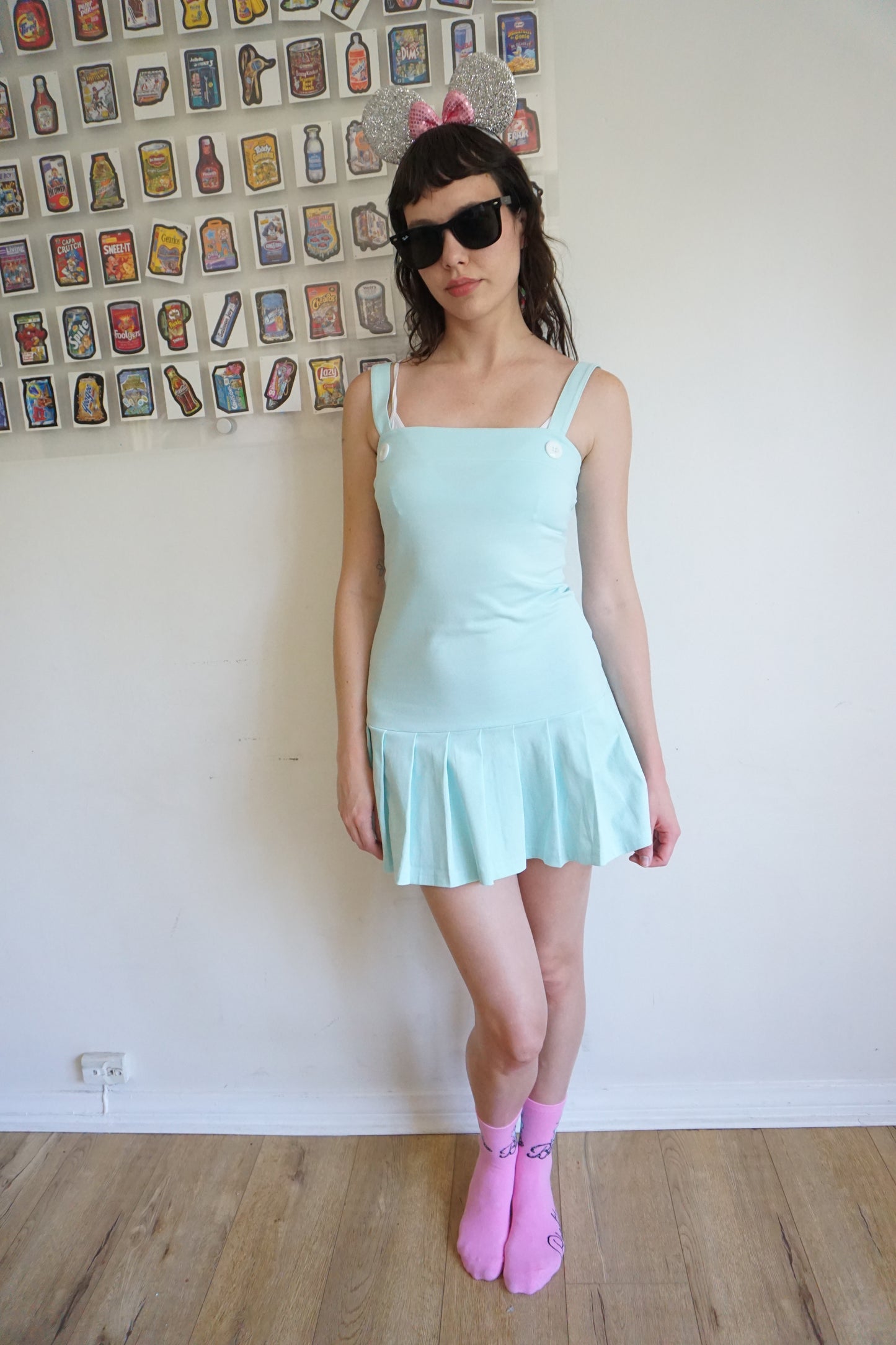 Macy Drop Waist Dress Aquamarine