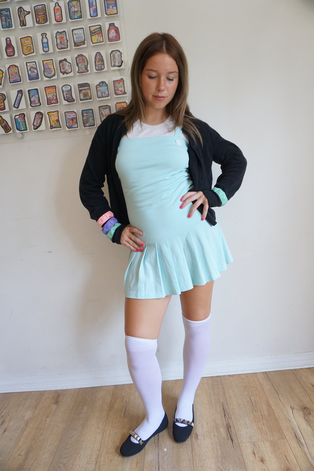 Macy Drop Waist Dress Aquamarine