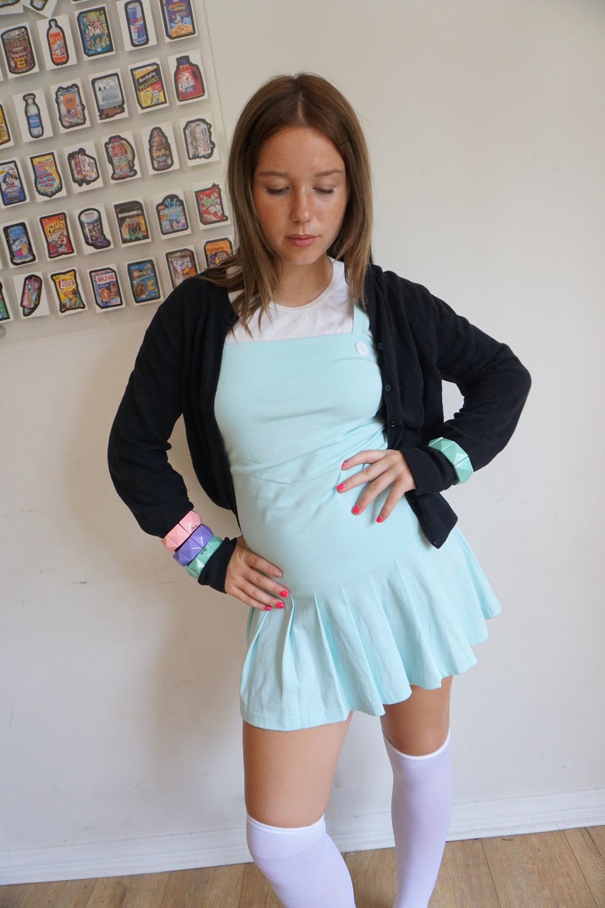 Macy Drop Waist Dress Aquamarine