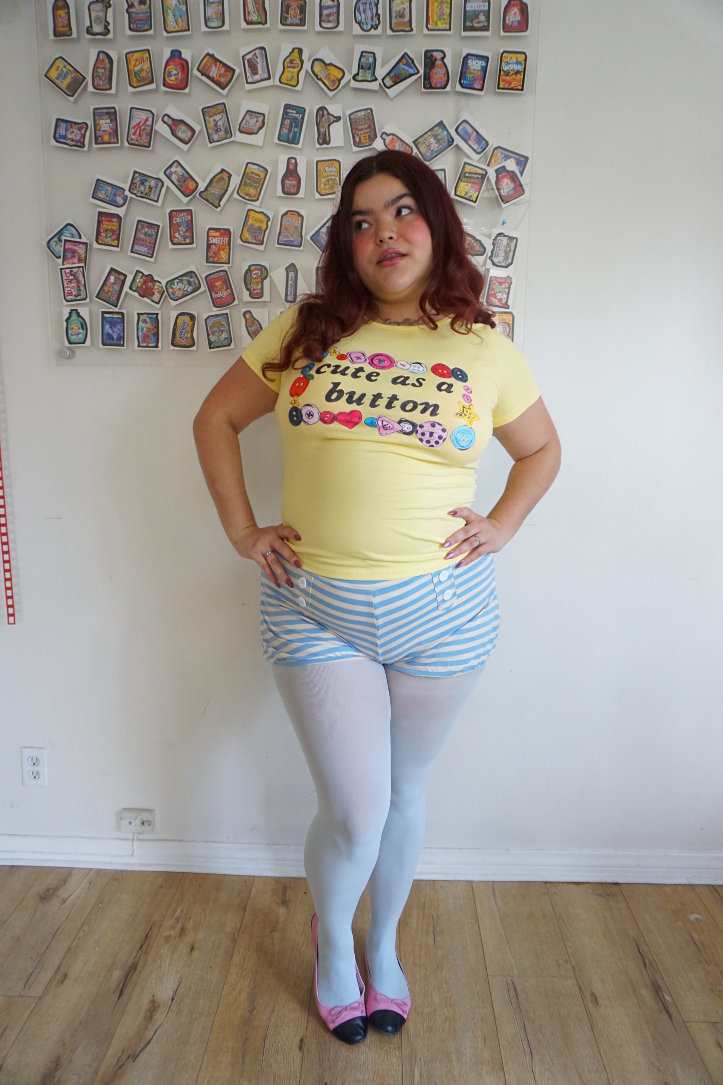 Cute As A Button Tee