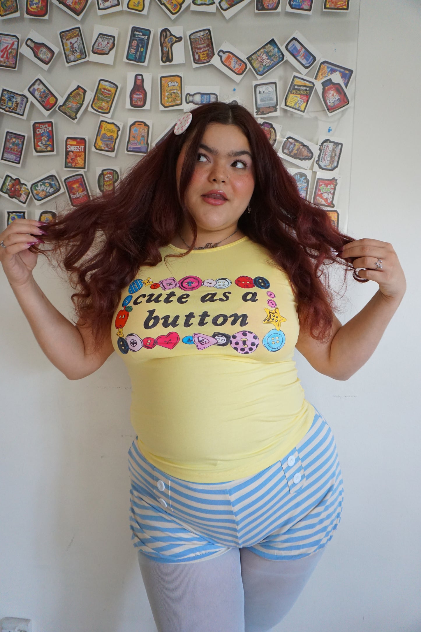 Cute As A Button Tee