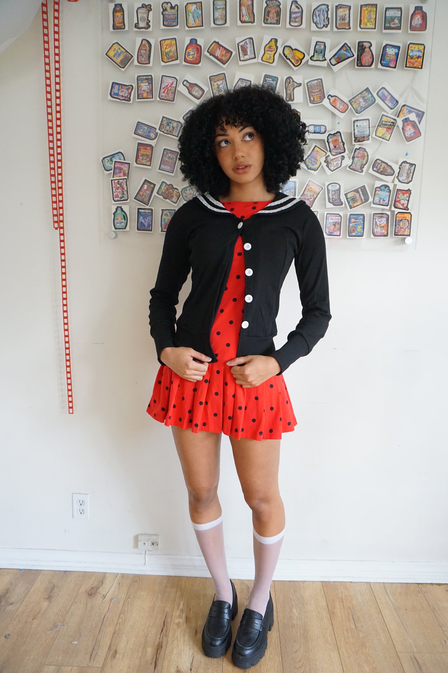 Janis Sailor Cardigan Noir Pre Order