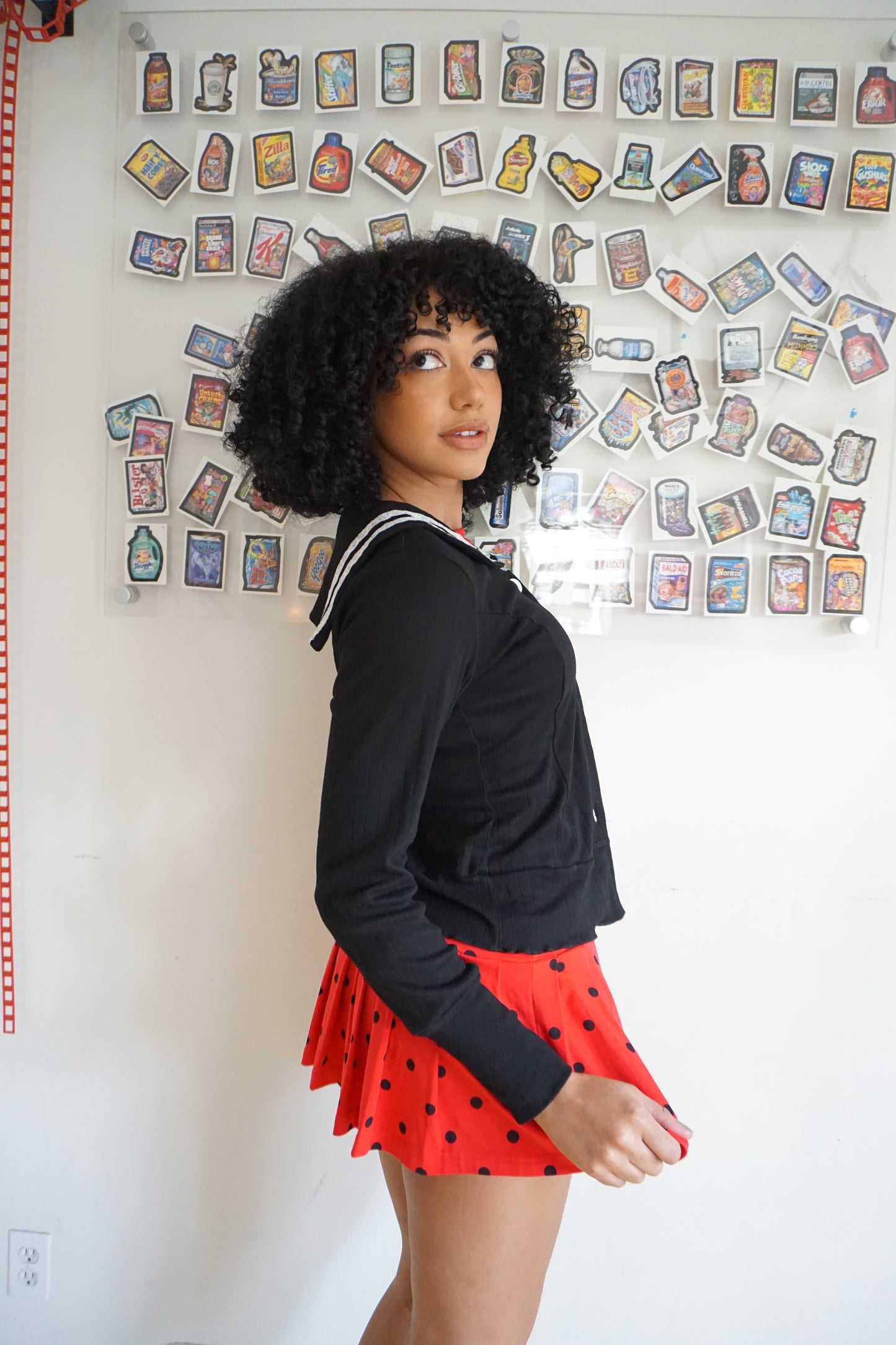 Janis Sailor Cardigan Noir Pre Order