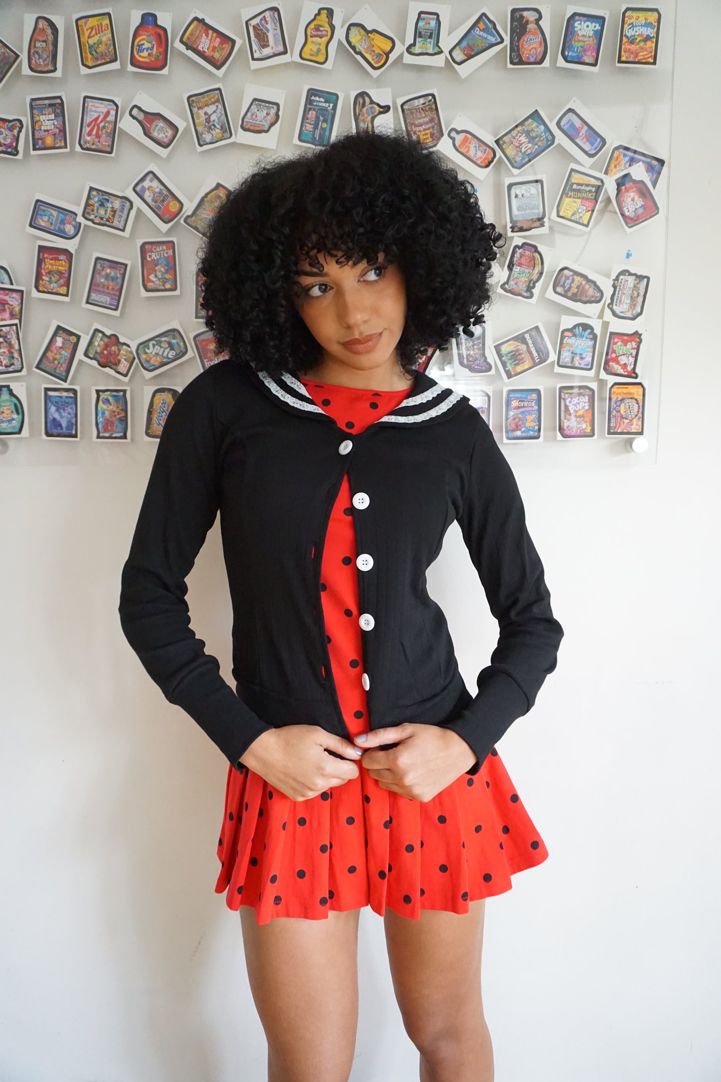 Janis Sailor Cardigan Noir Pre Order