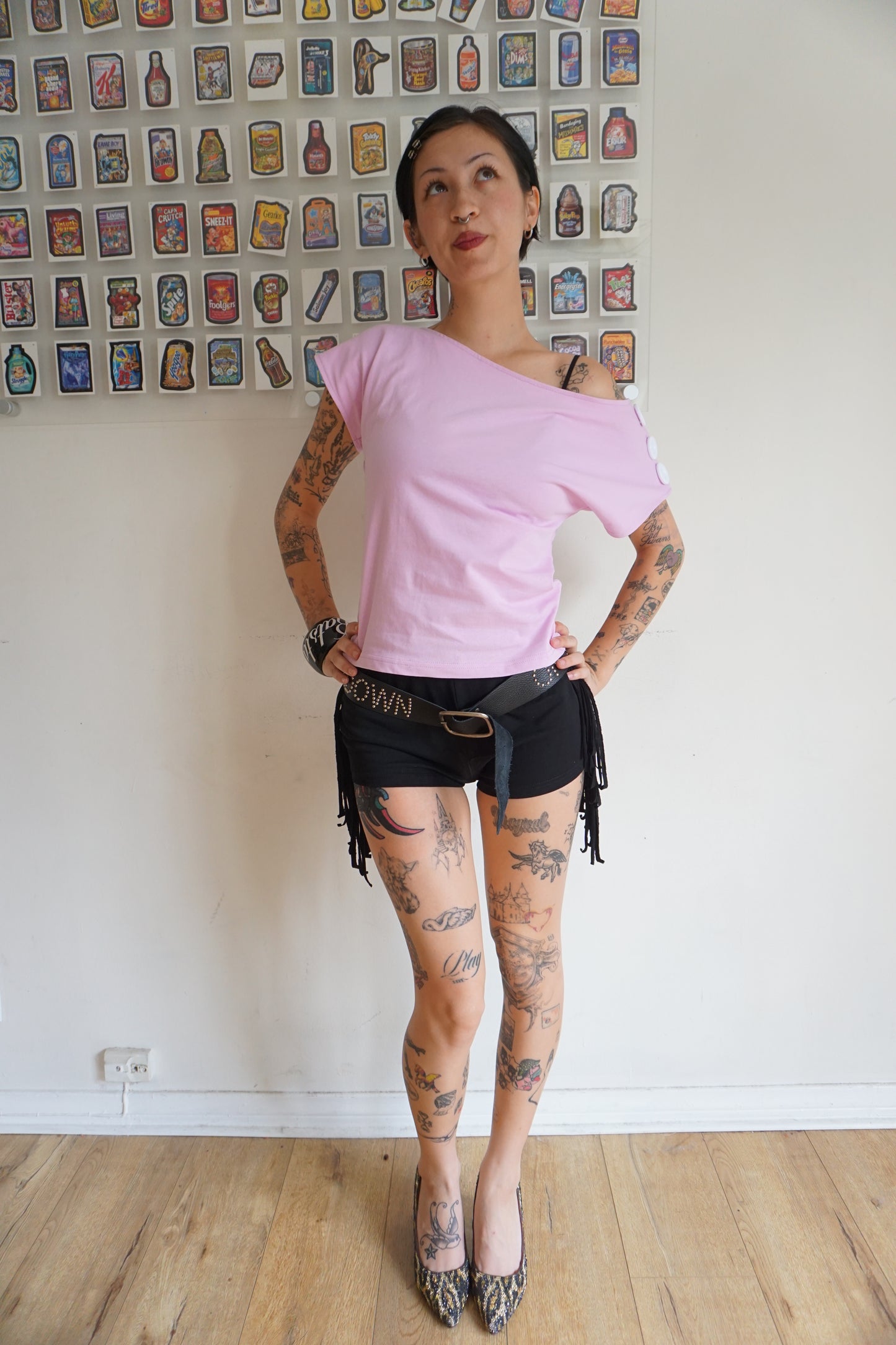 Fia Fringe Shorts Noir