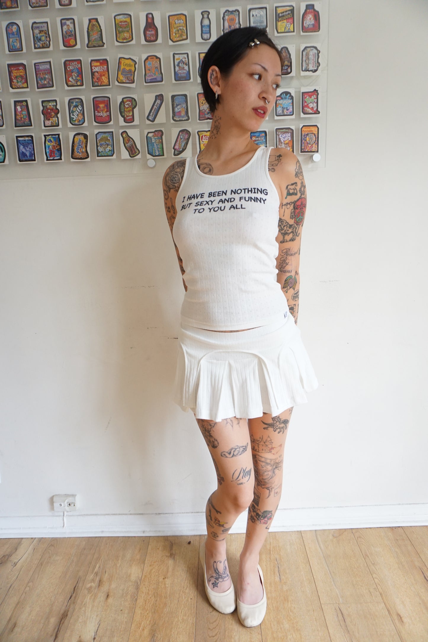 Sexy & Funny Pointelle Tank