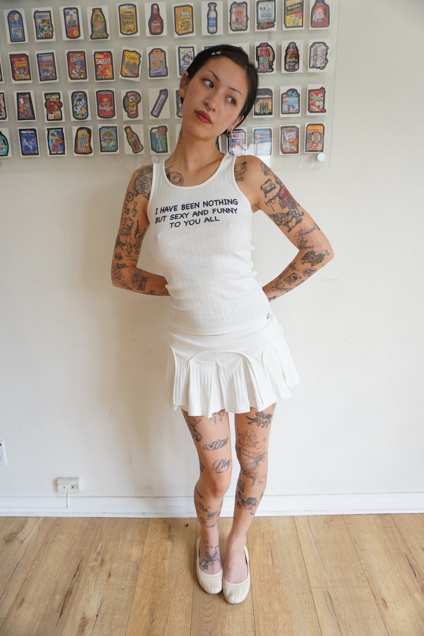 Sexy & Funny Pointelle Tank