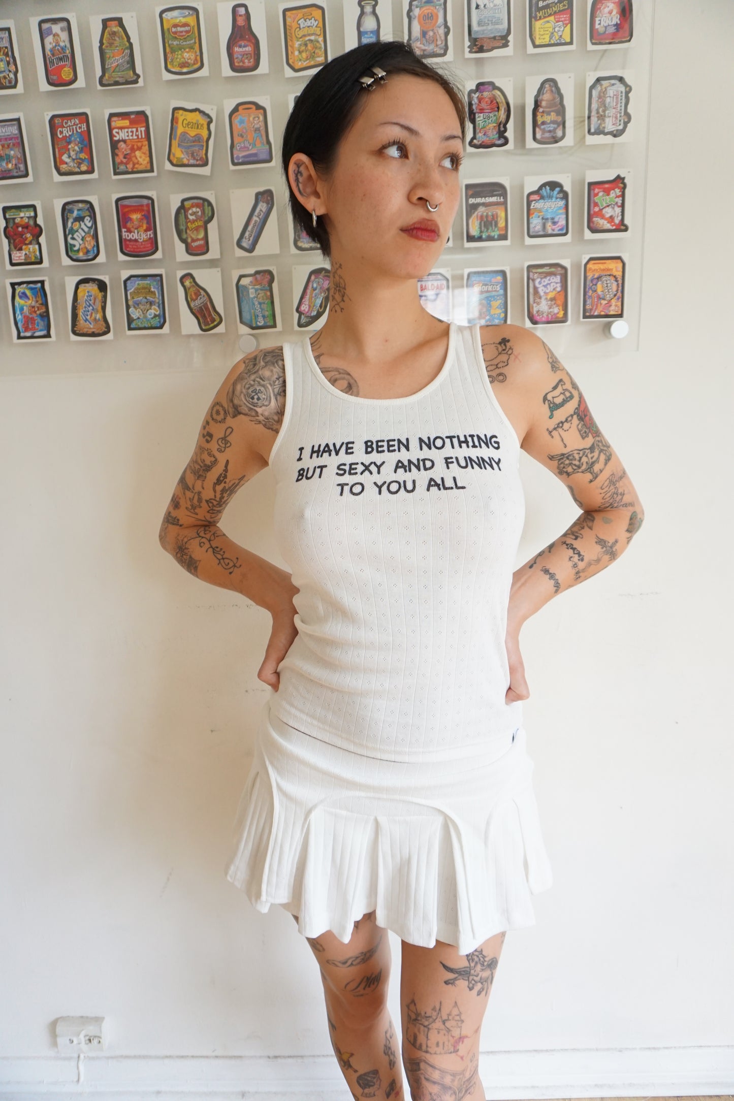 Sexy & Funny Pointelle Tank