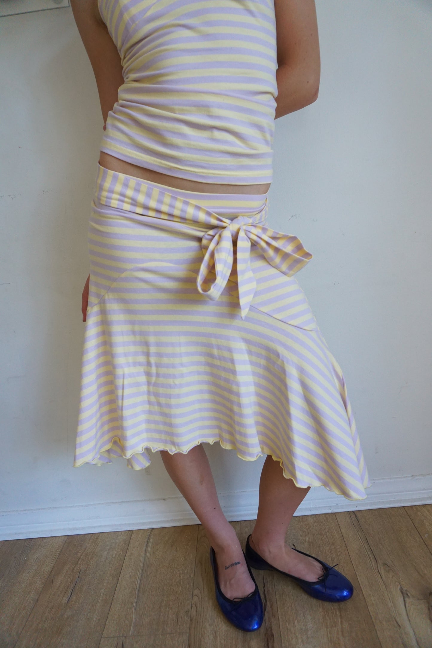 Lemon Lavender Midi Skirt 1/1
