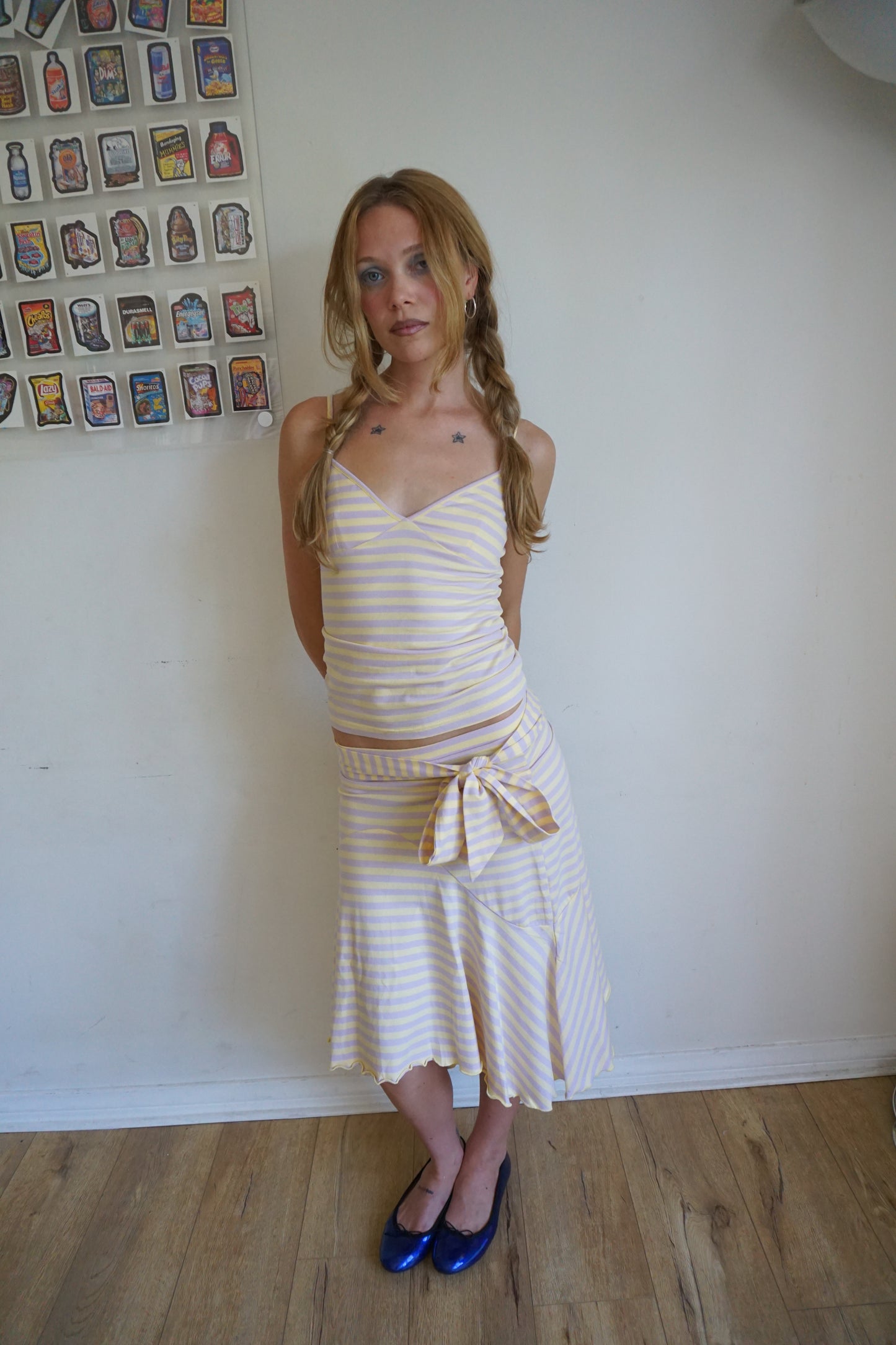 Lemon Lavender Midi Skirt 1/1