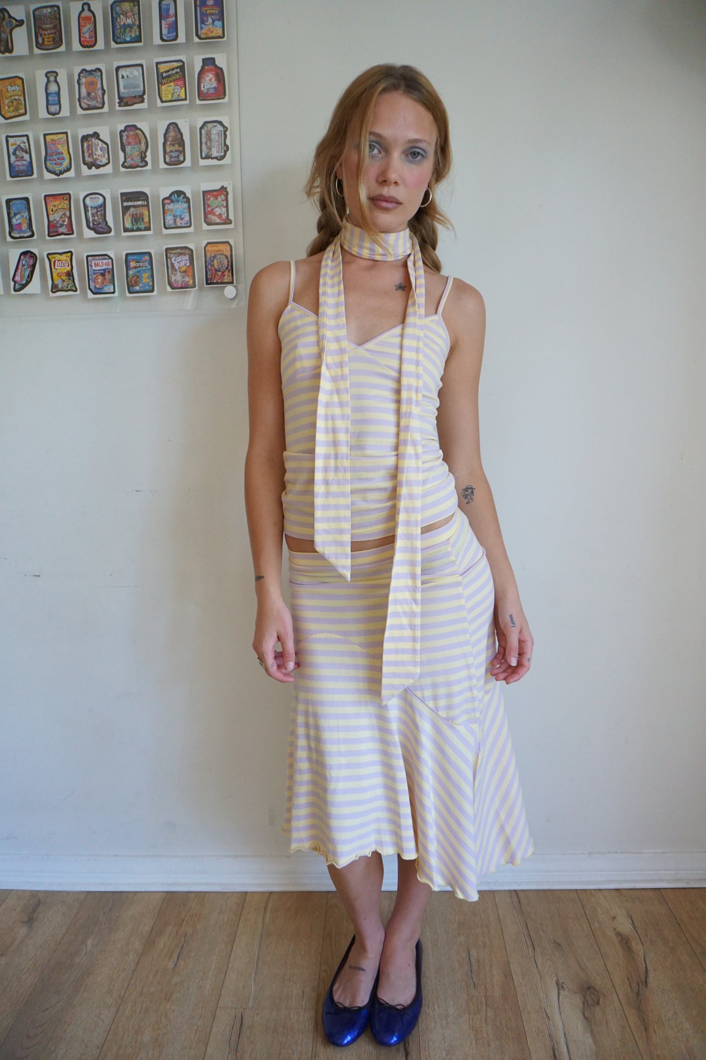 Lemon Lavender Midi Skirt 1/1