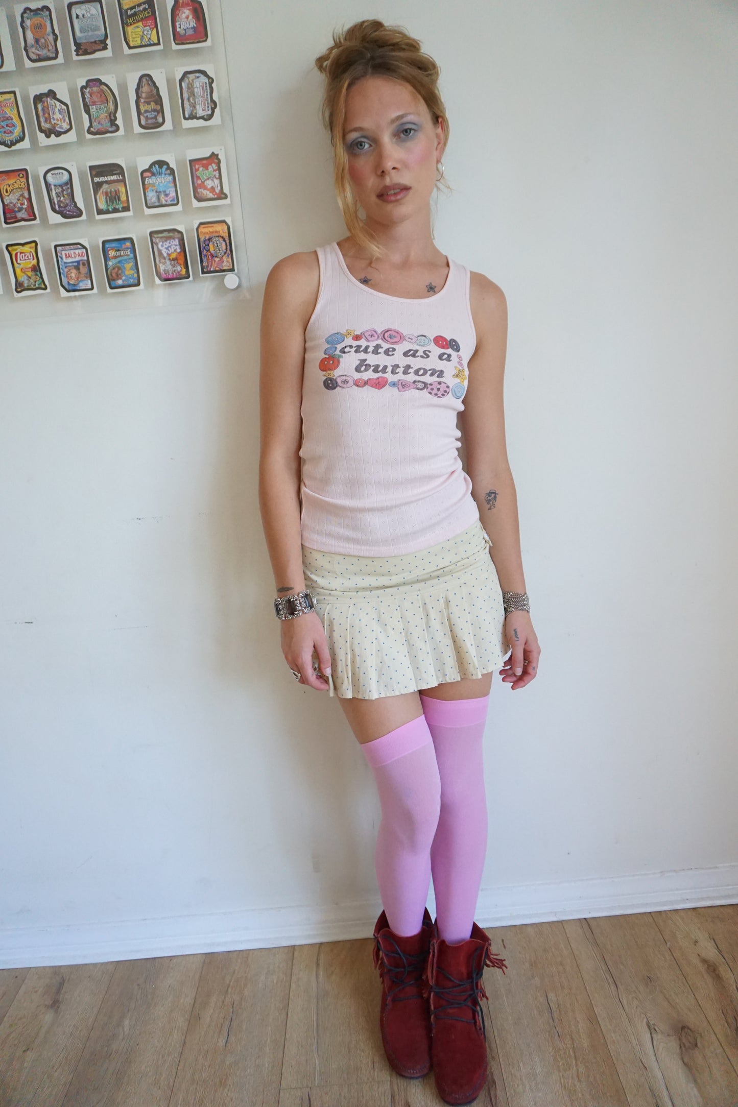 Cute as a Button Tank 1/1
