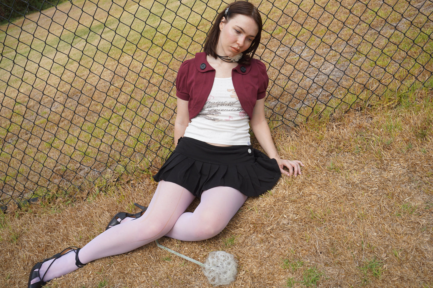 Essential Black Skort