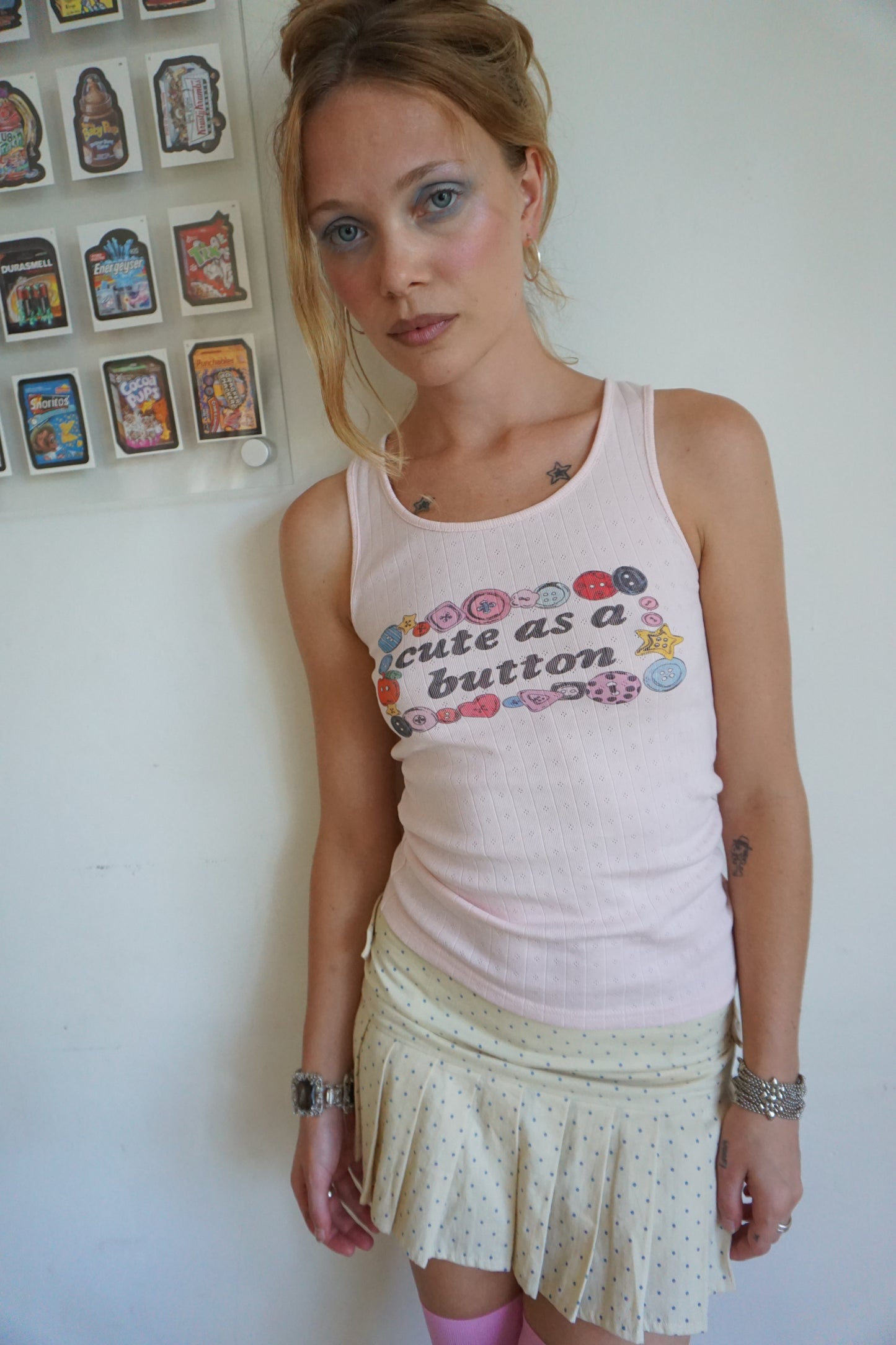 Cute as a Button Tank 1/1