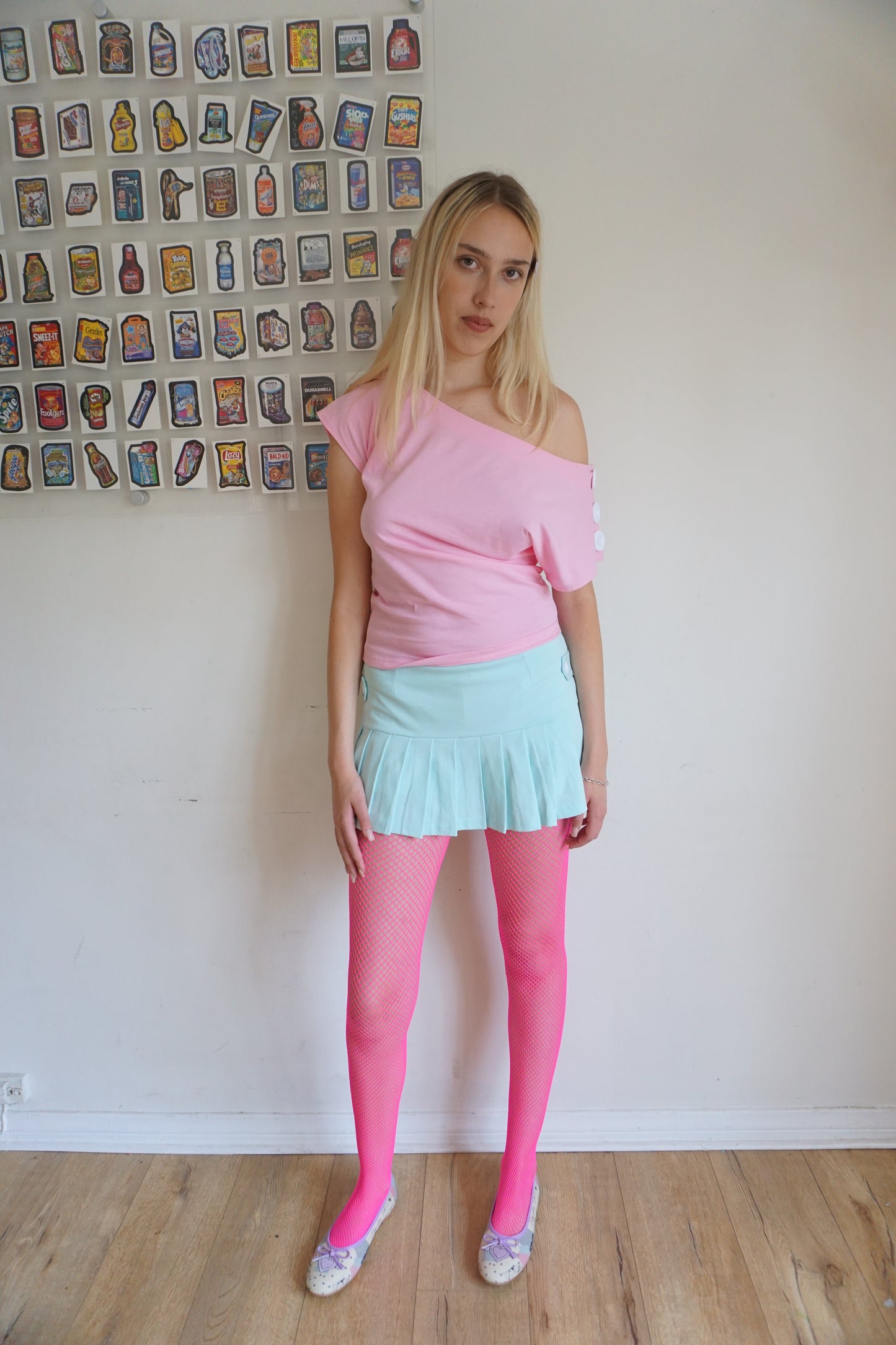 Coraline Pleated Skort — Aquamarine