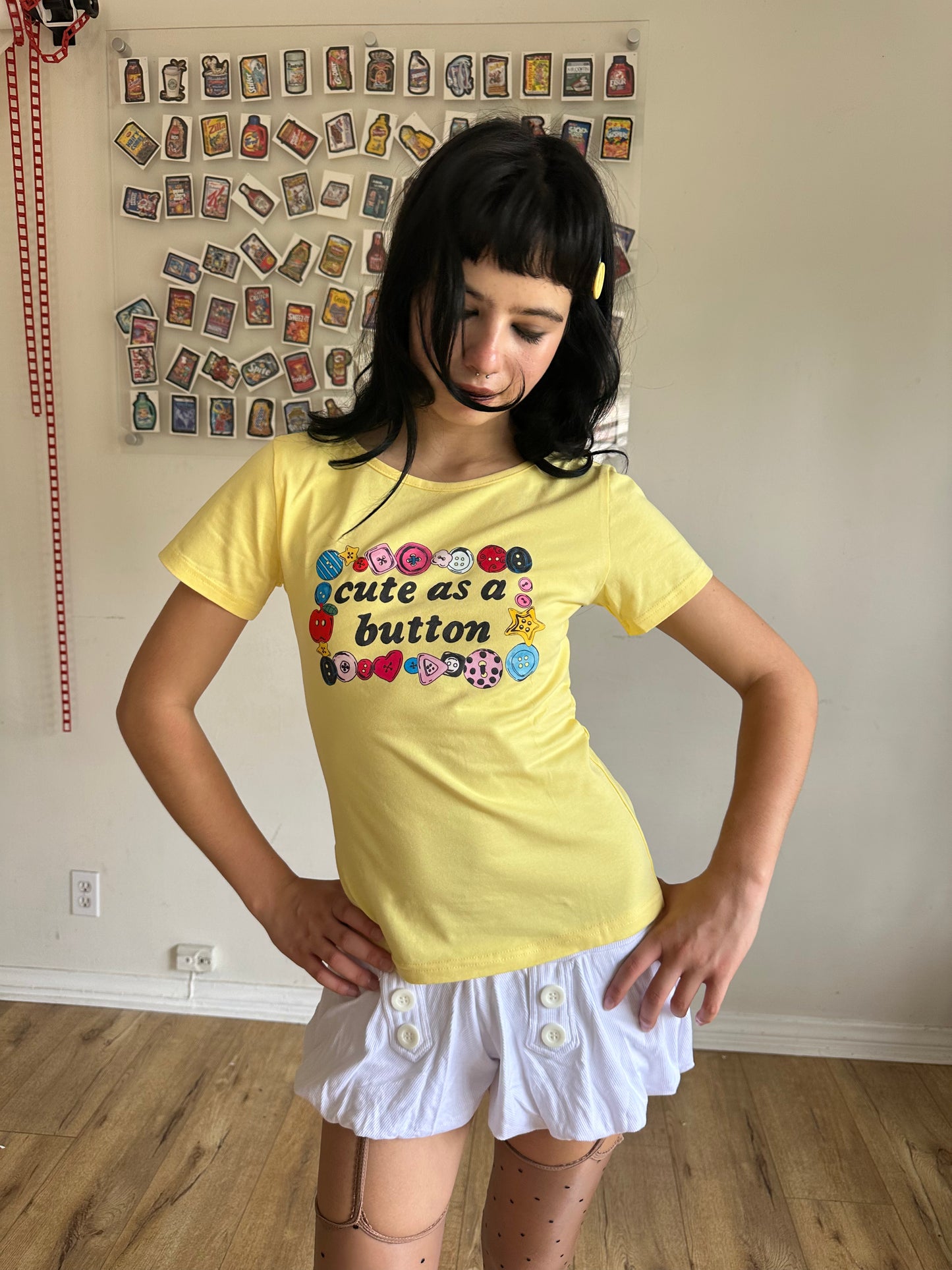 Cute As A Button Tee