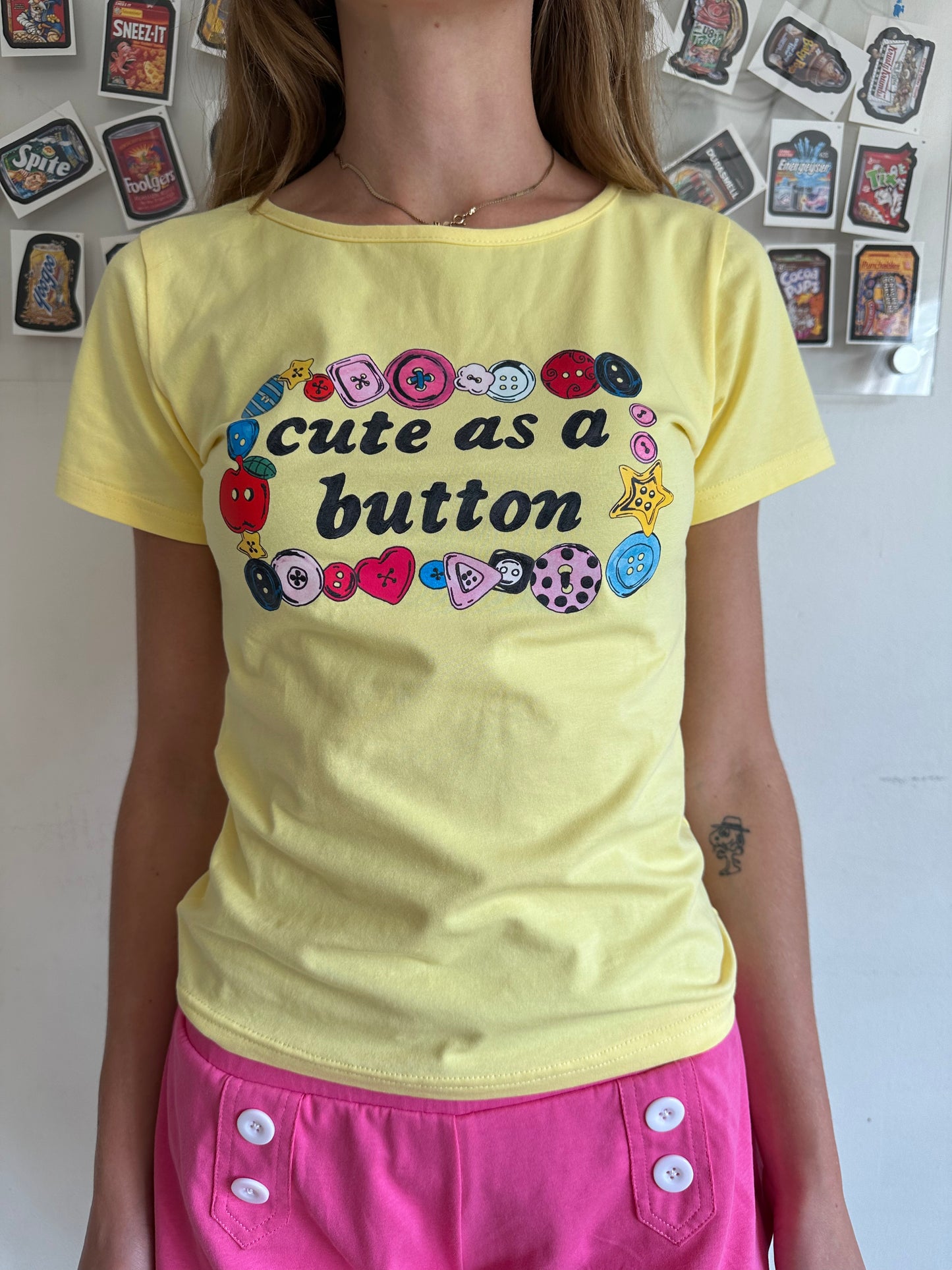Cute As A Button Tee