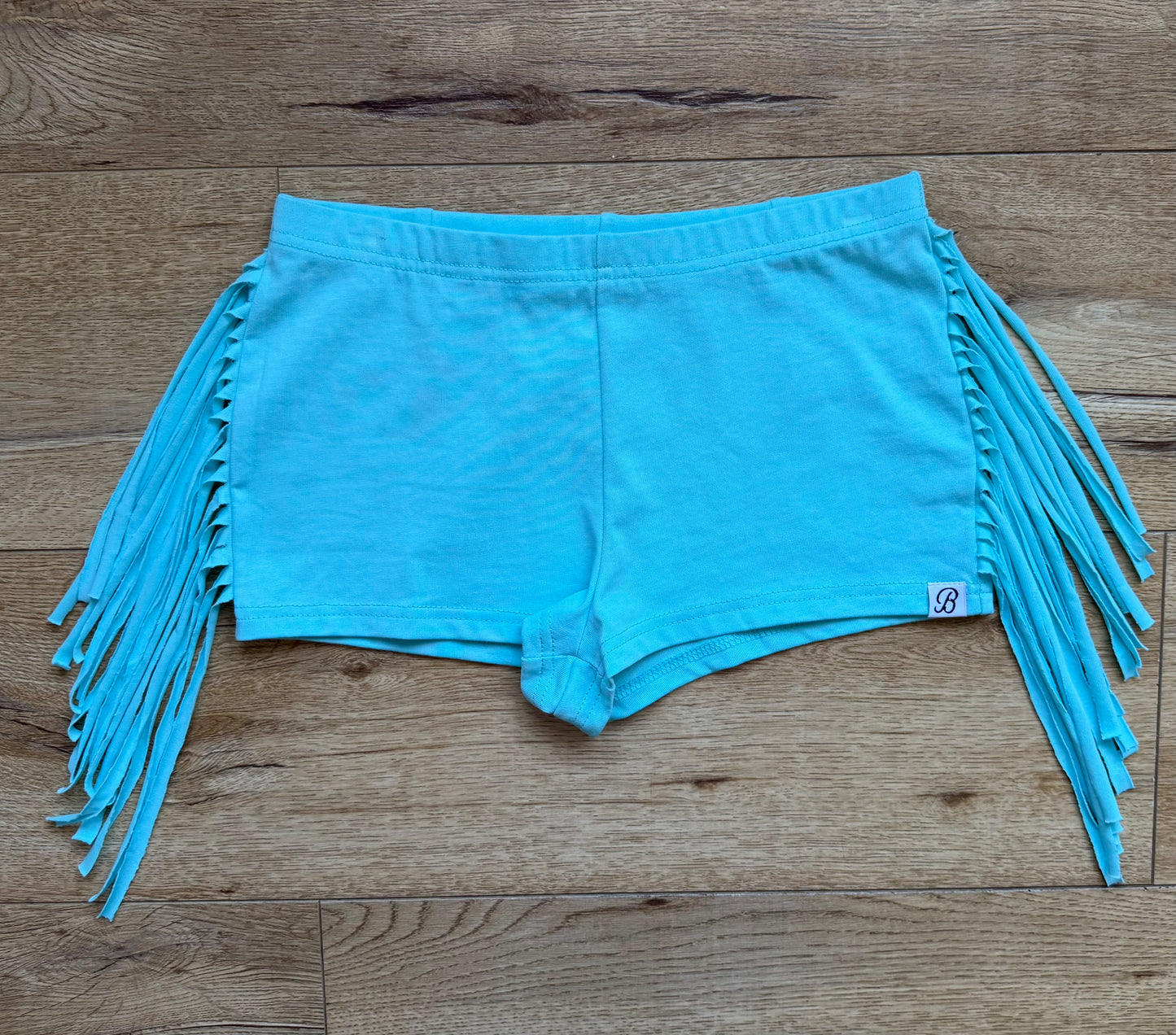 Fia Fringe Shorts Blue