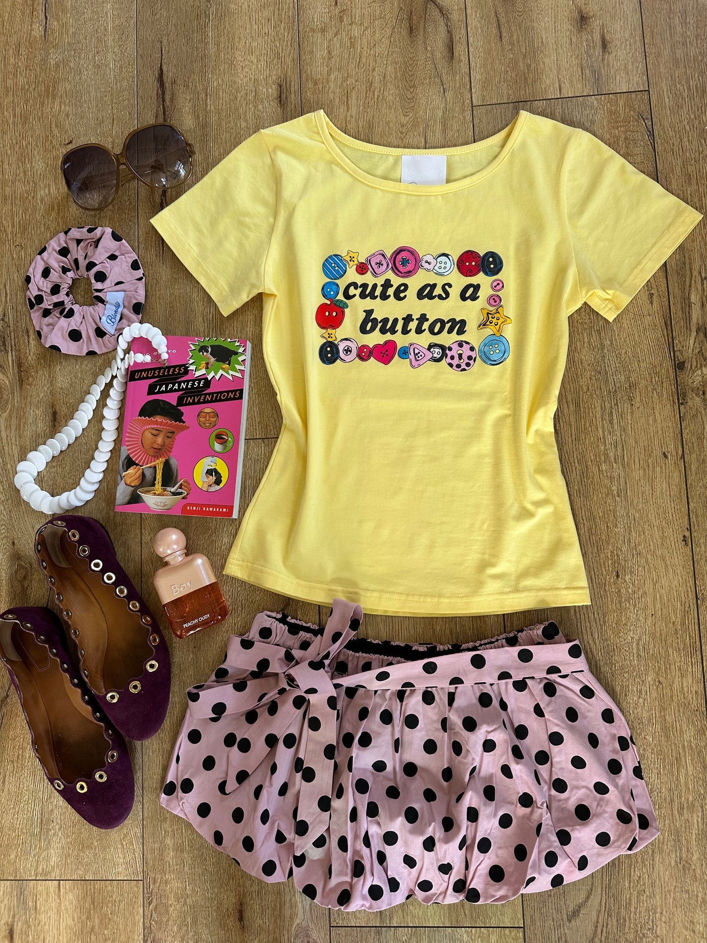 Cute As A Button Tee