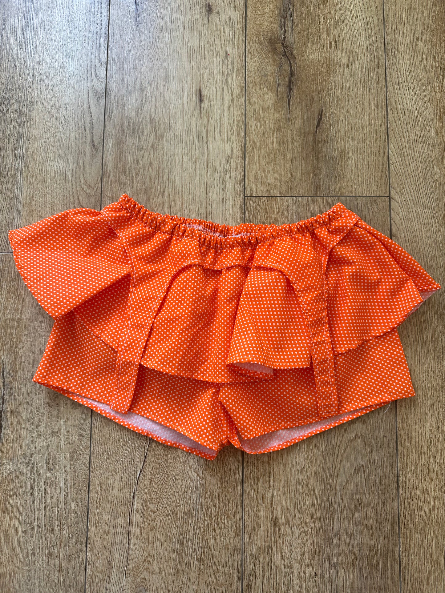 Orange Garter Skort
