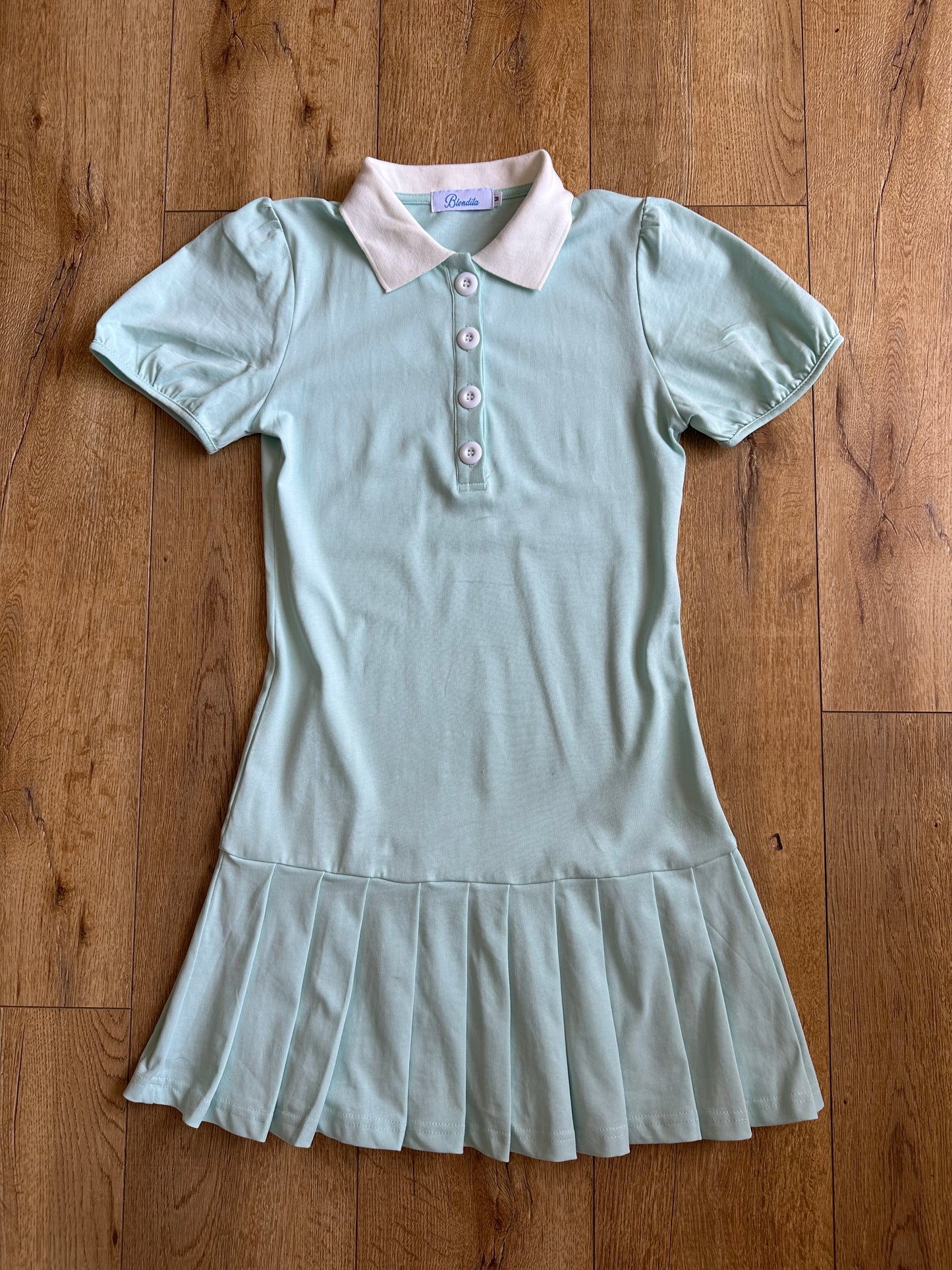 Kelsey Polo Dress Aquamarine