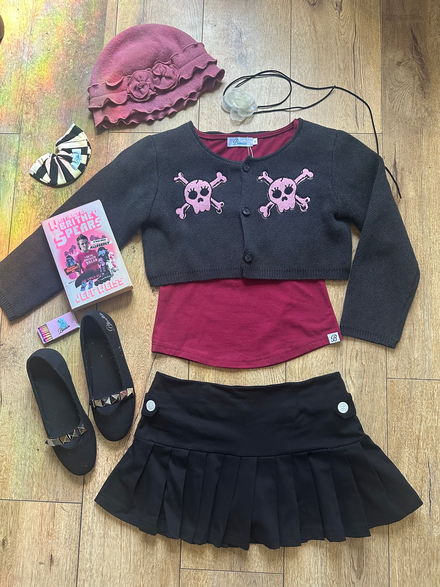 Essential Black Skort