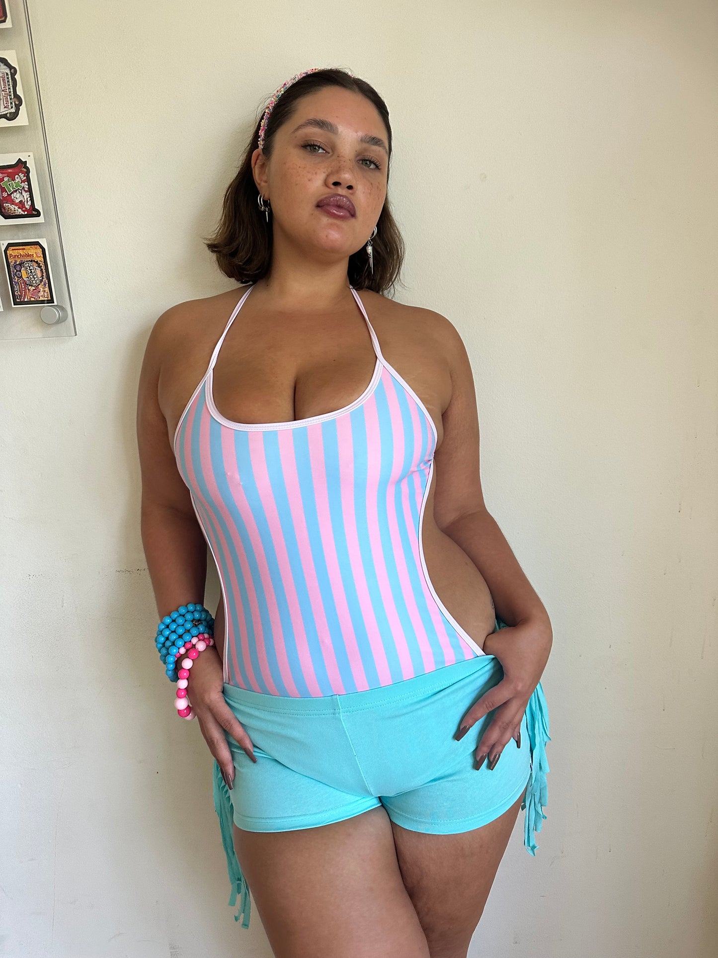 Cotton Candy One Piece Swimsuit