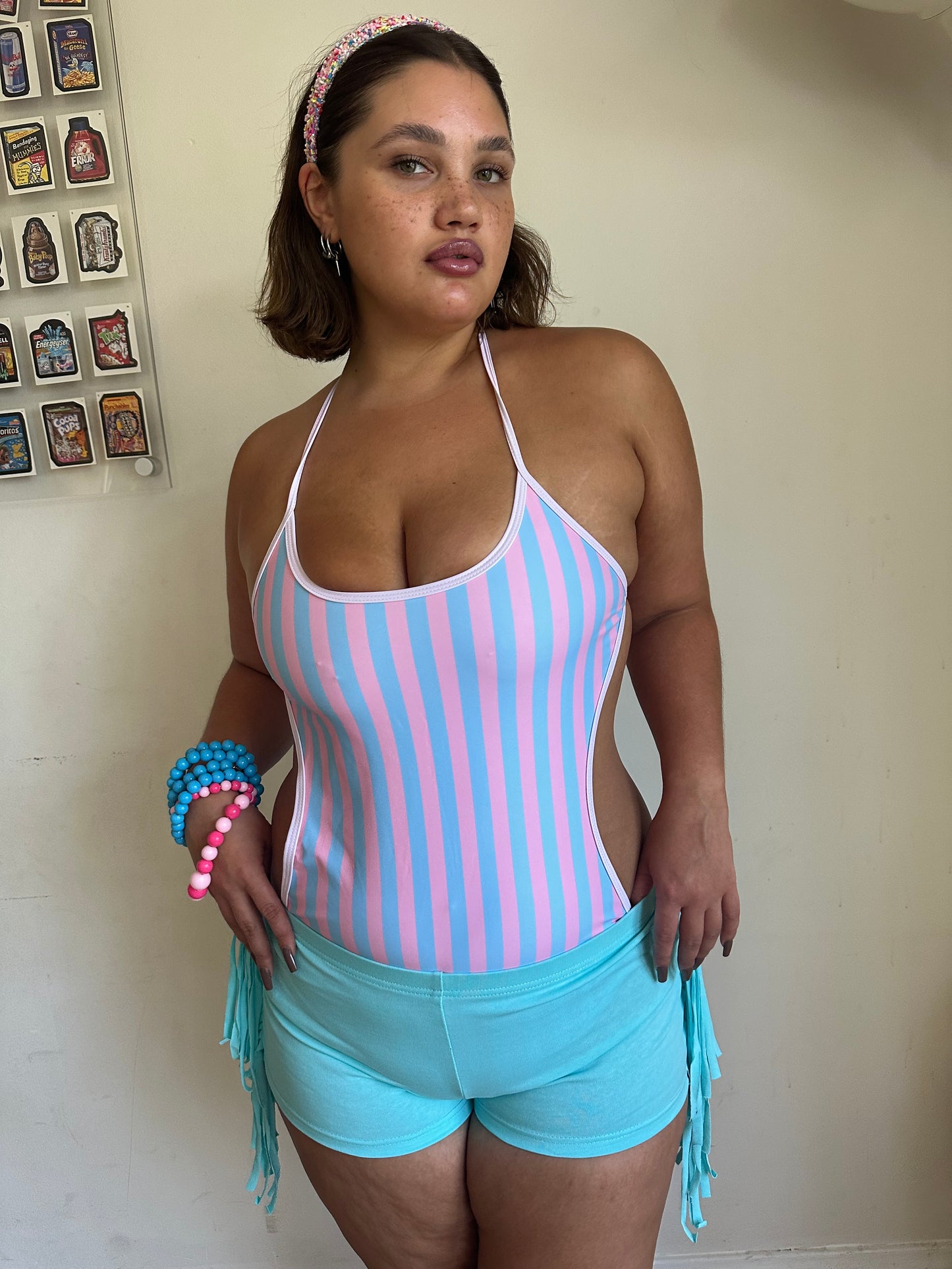Cotton Candy One Piece Swimsuit