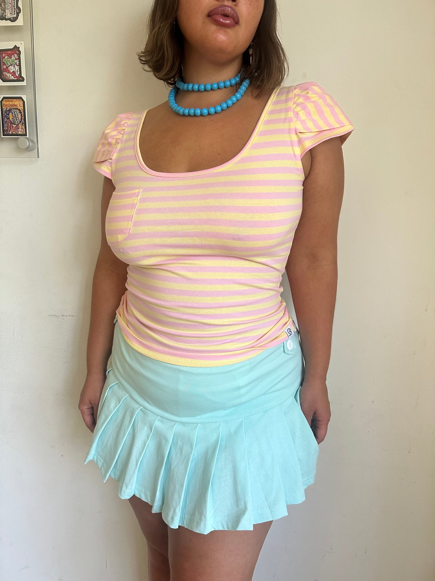 Coraline Pleated Skort Aquamarine