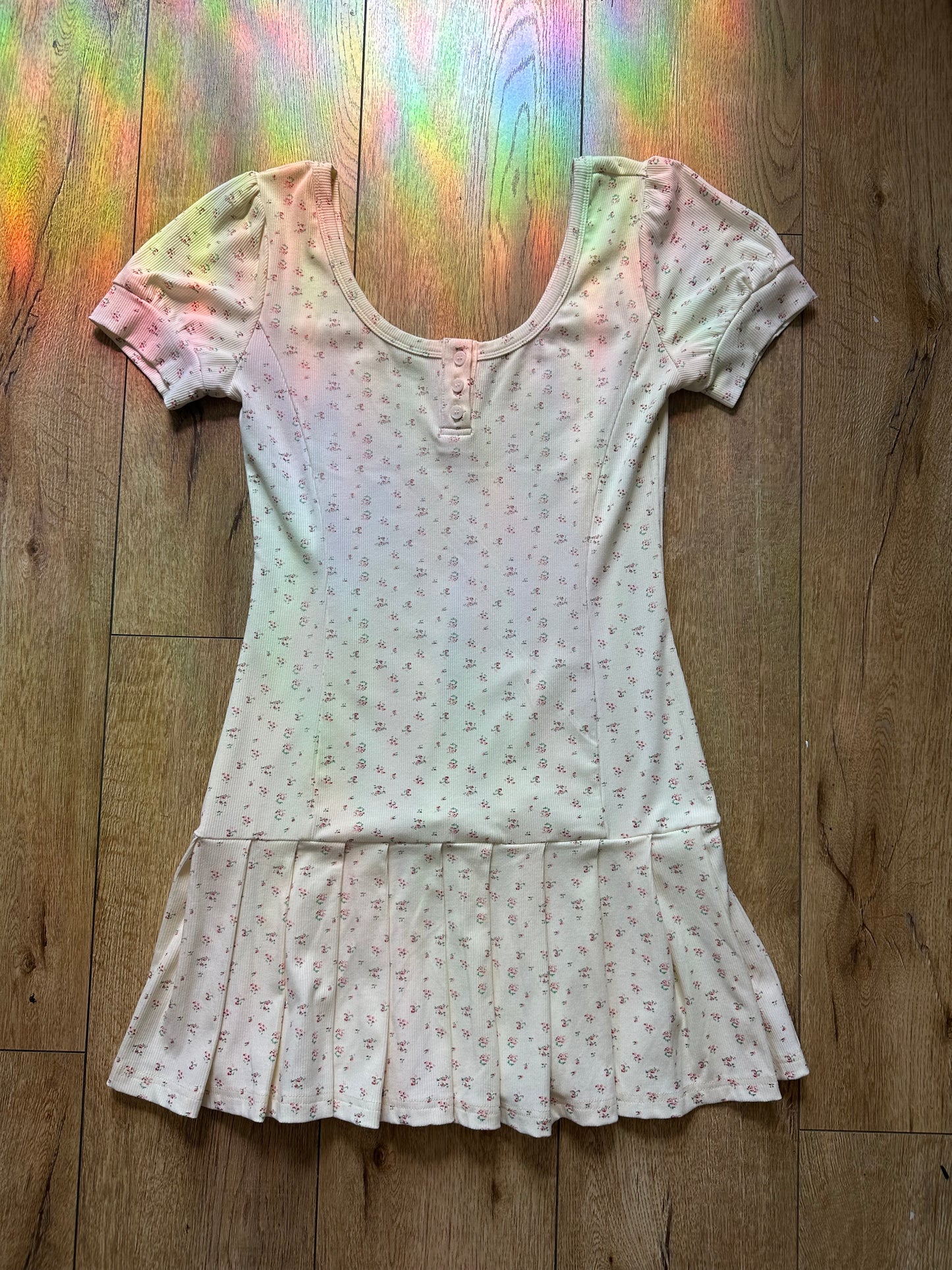 Brigette Floral Dress White