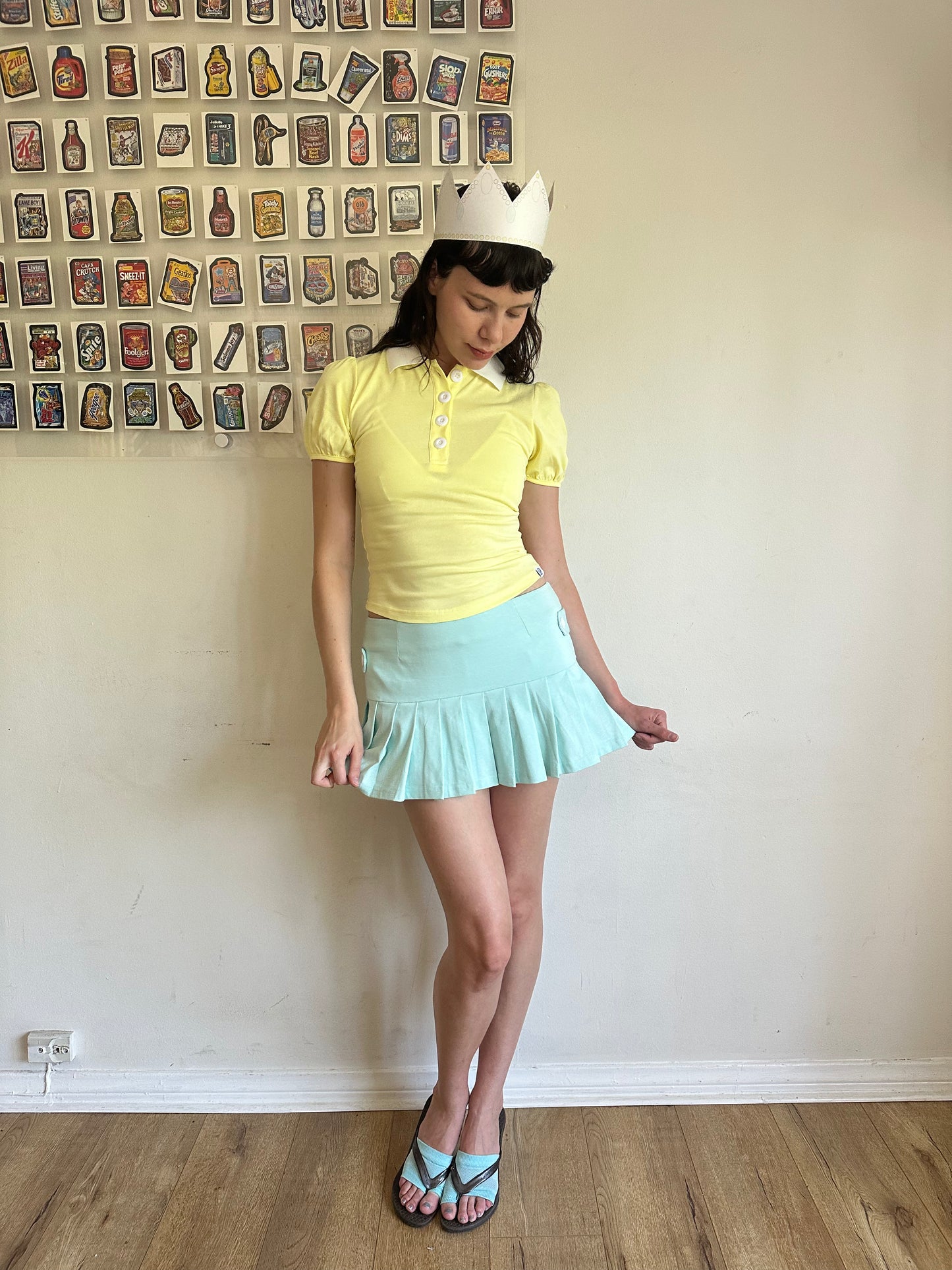 Coraline Pleated Skort Aquamarine