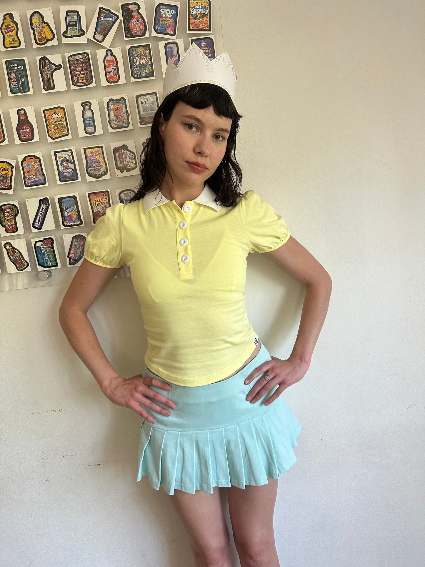 Coraline Pleated Skort Aquamarine