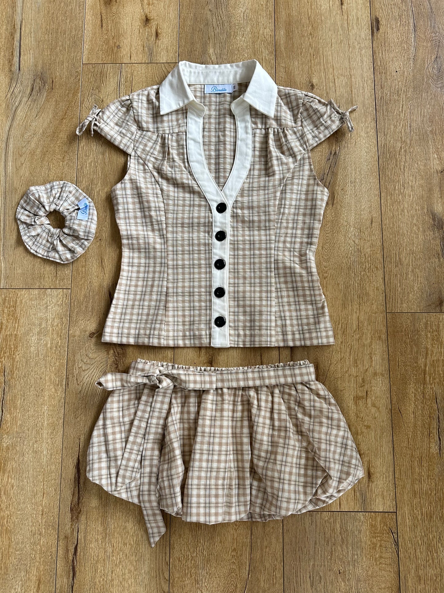 Blondita Plaid Set 3 Piece Bundle