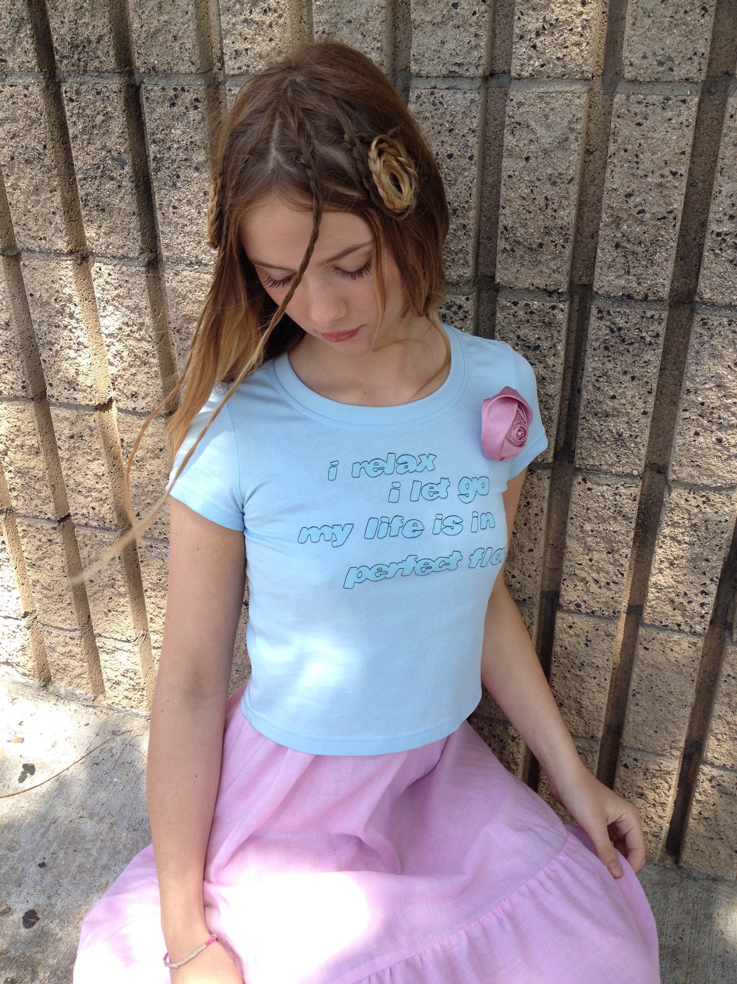 Relax Let Go Baby Tee
