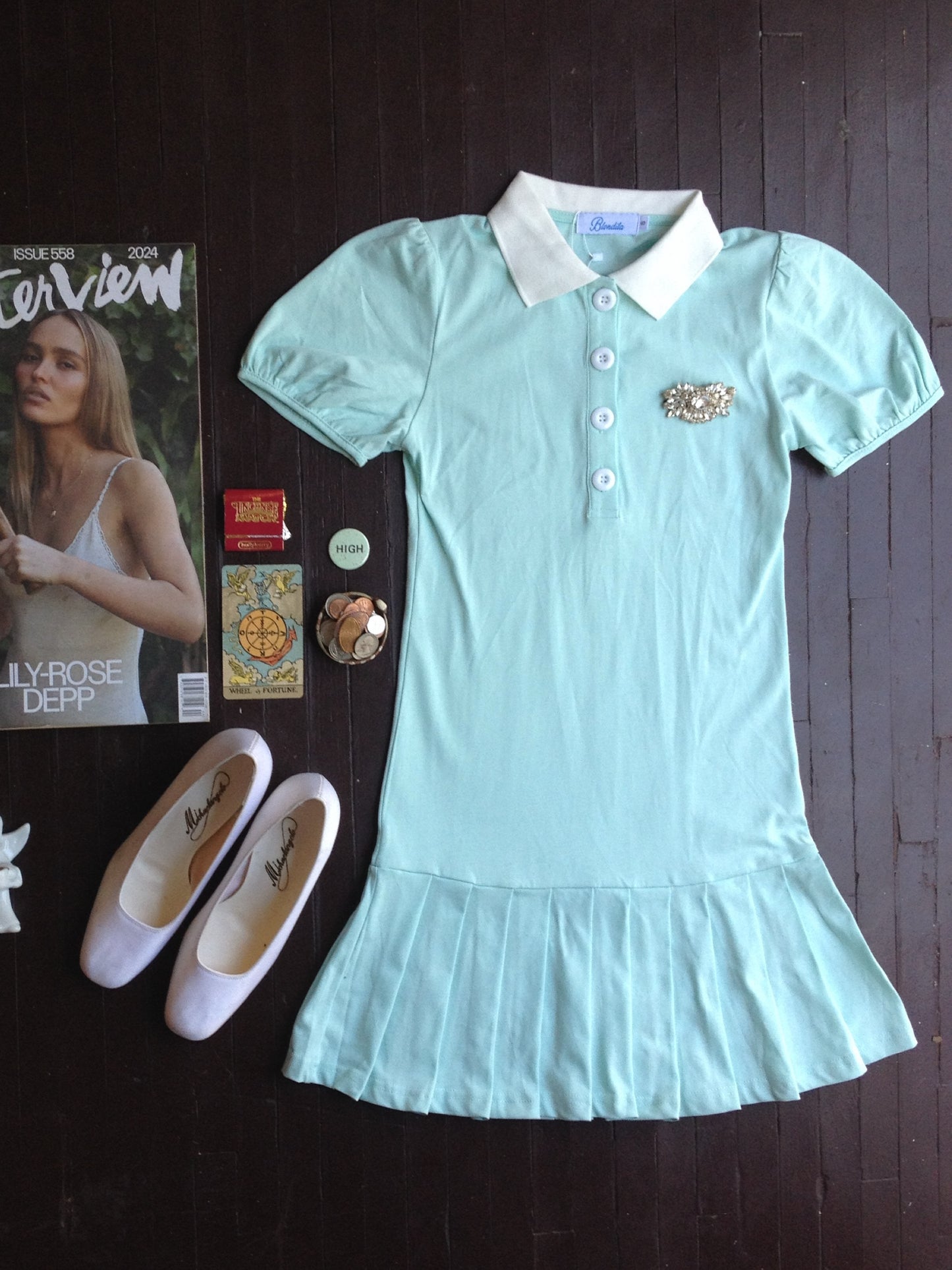 Kelsey Polo Dress Aquamarine